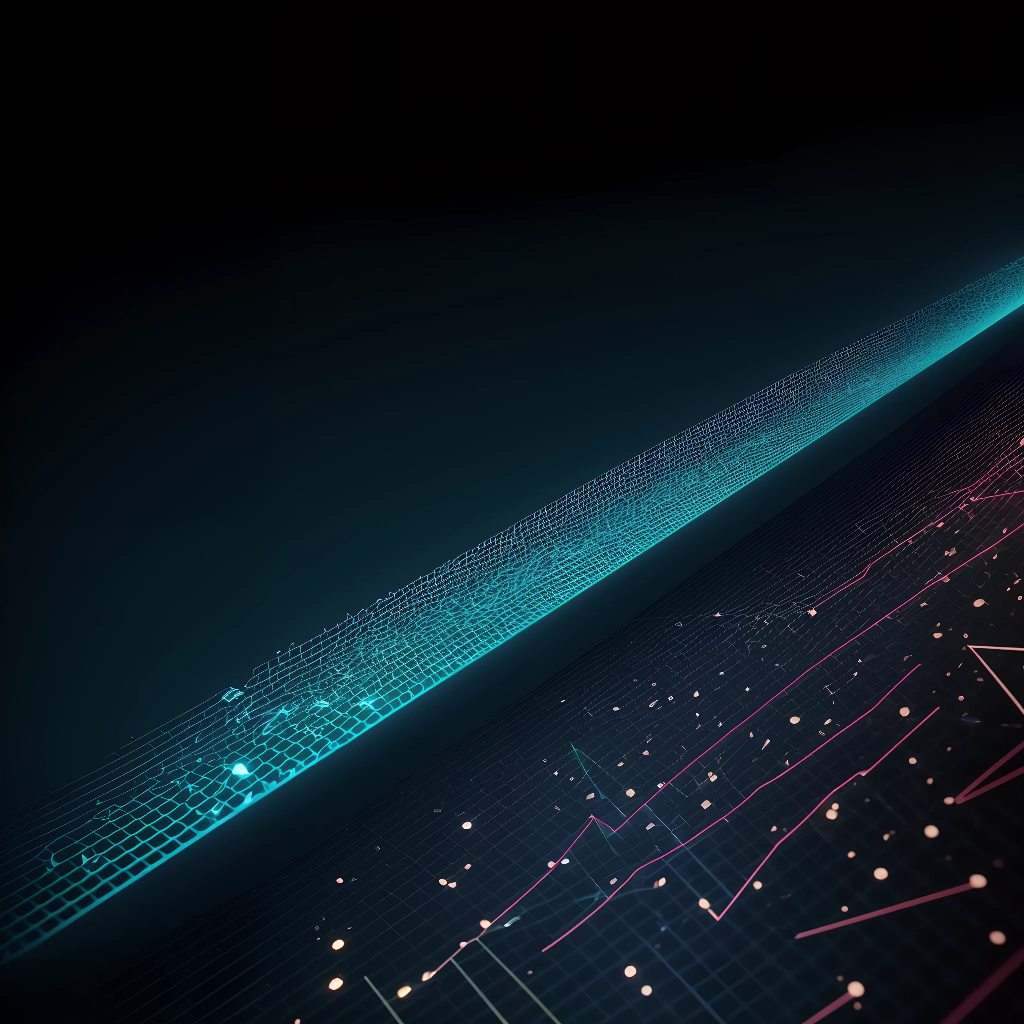 Engaging 3D visualization featuring stunning graphs、glinting