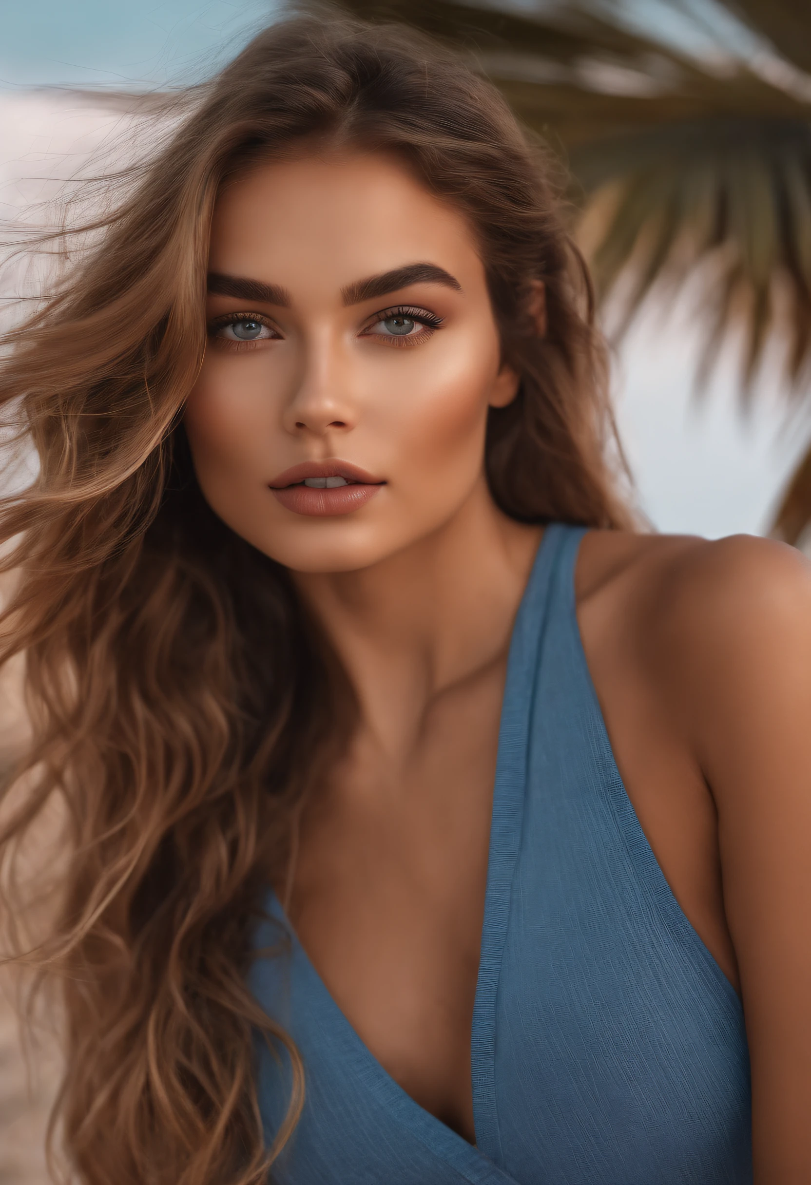 Femme arafed ne portant que des culottes, fille sexy aux yeux bruns, Portrait Sophie Mudd, cheveux blonds et grands yeux, selfie of a young woman, Eyes on the beach, Violet Myers, ohne Maquillage, maquillage naturel, Look directly into the camera, Visage avec Artgram, dezentes Maquillage, Superbe photo du corps entier, tiktok, Dans le club, Fission