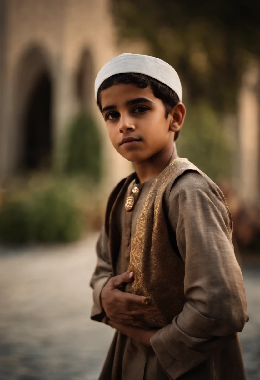 A Muslim boy arabic fashion cute