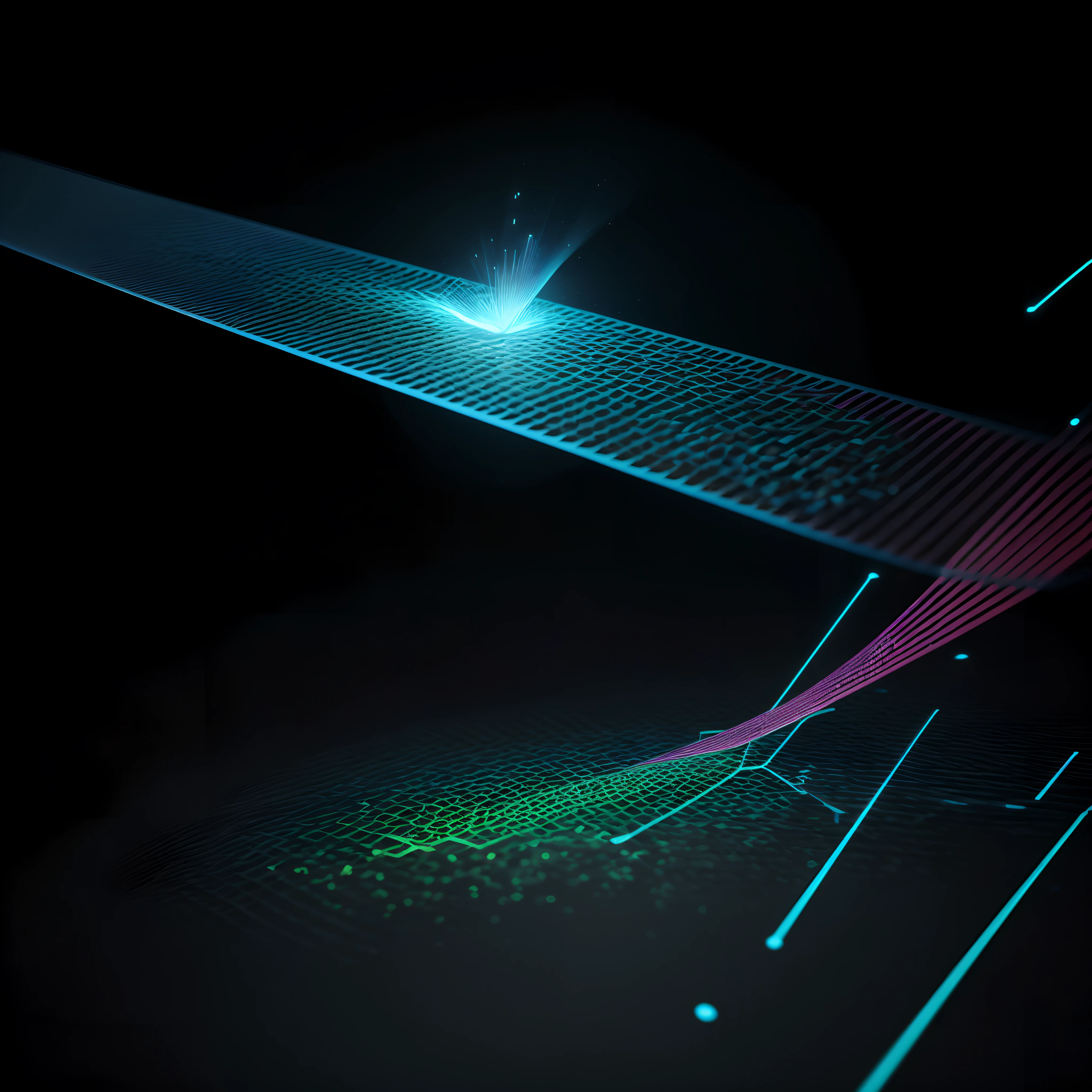 Engaging 3D visualization featuring stunning graphs、glinting