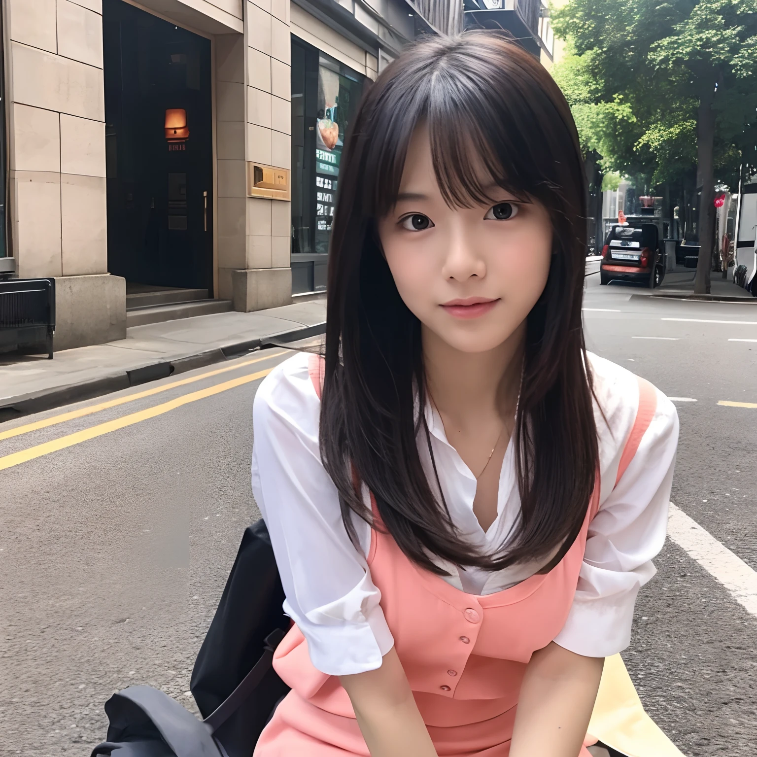 Masturbation outdoors while being seen