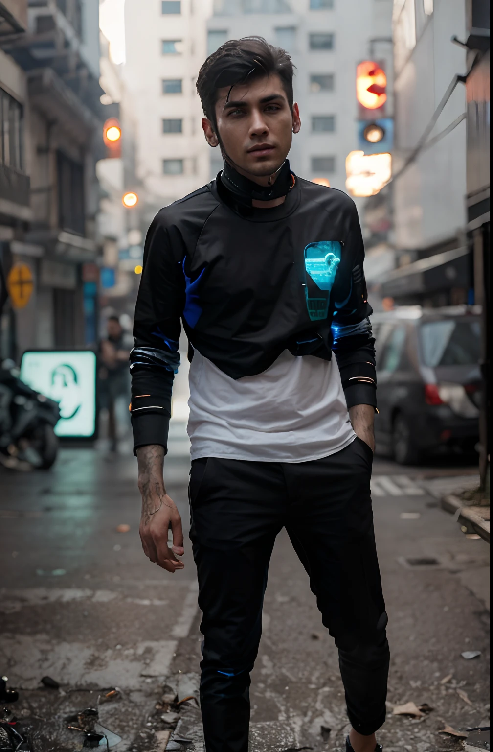 Change background cyberpunk handsome
boy, realistic face, 8k, ultra realistic