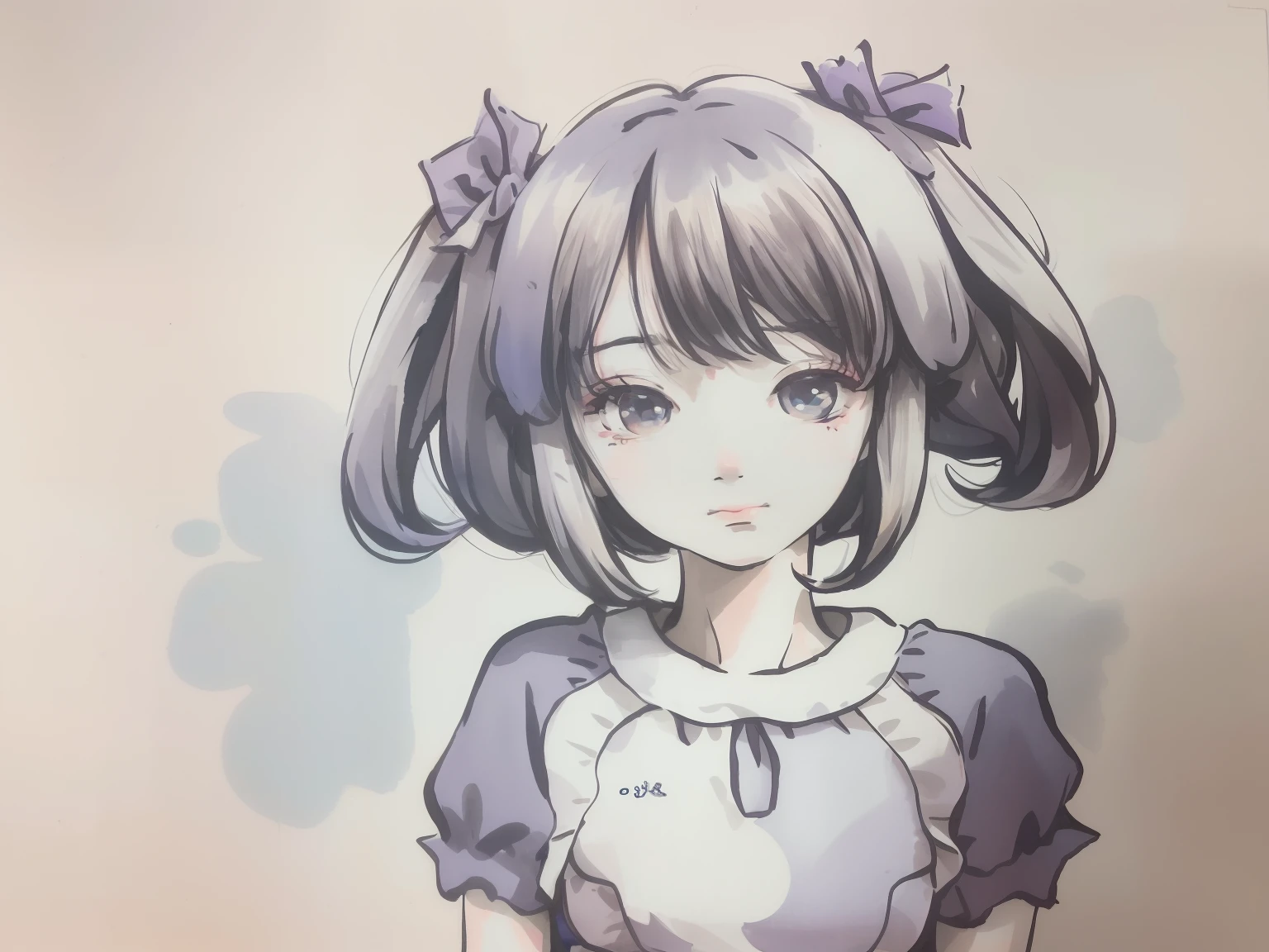 (best quality,4k,8k,highres,masterpiece:1.2),ultra-detailed,(realistic,photorealistic,photo-realistic:1.37),girl with long hair and a dress, cute loli, flat anime style shading, watercolor irises, anime sketch, colored sketch of an anime panel, anime shading), little loli girl, anime shading, soft anime illustration, anime-style portrait, ink and ballpoint pen, portrait of an anime girl, anime drawing, lush flower field