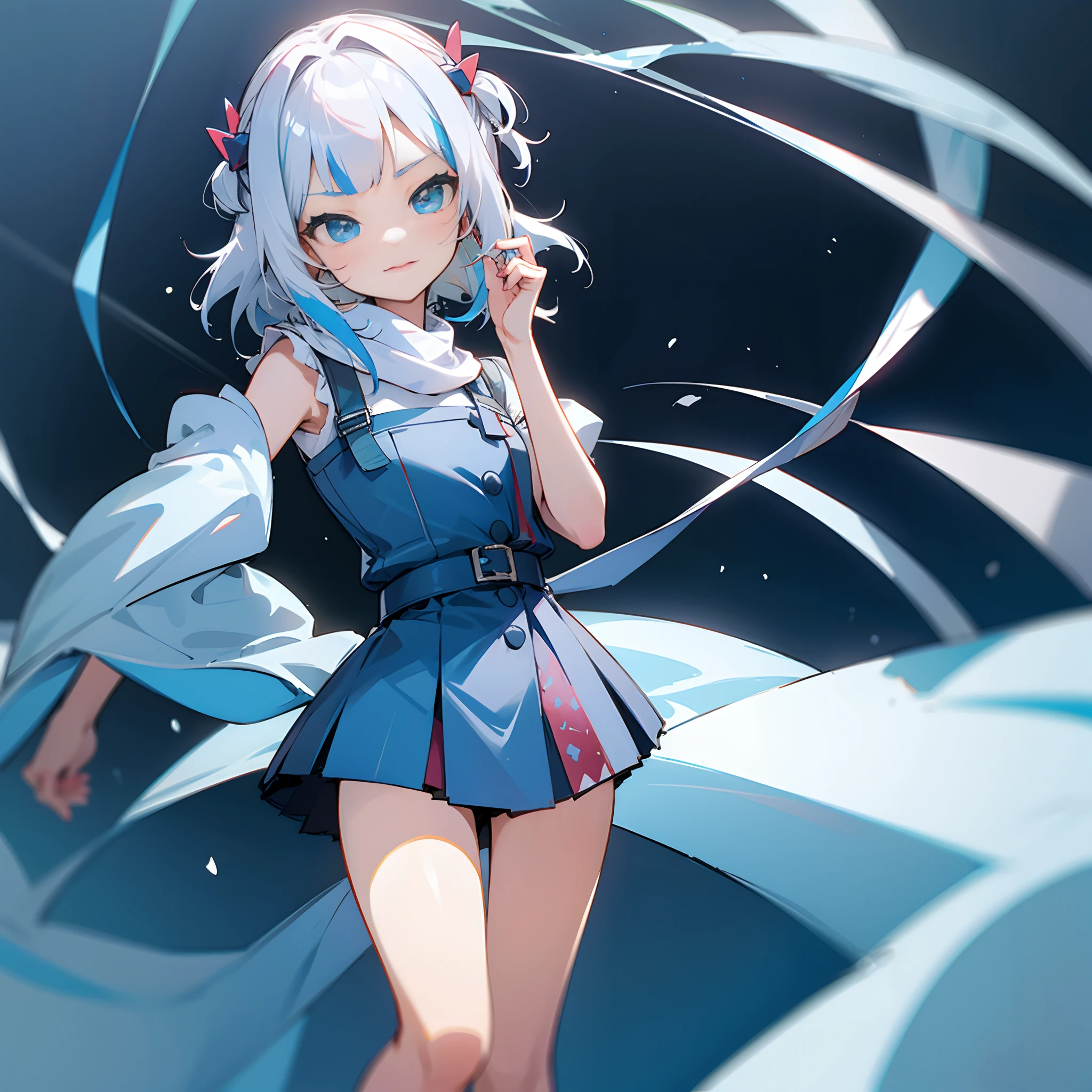 s girl,WeChat avatar,adolable,Blue-white hair,SakuraNS