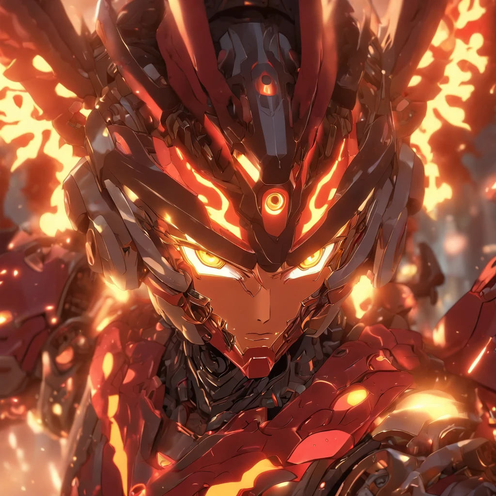 (Intricate details:1.4), (masutepiece) , ((anime robots, Hell)), (Detailed eyes) ,(mechanical wings), (Wings:1.3), A black, multicolored hair, (Anatomically correct body:1.4), (Perfect face), | Ultra-detailed robotic armor | Cinematic lighting | Complex filigree metal design | 16 K | unreal enginee 5, Lightning Effect, (Ray tracing), 16k Race ,Full burst