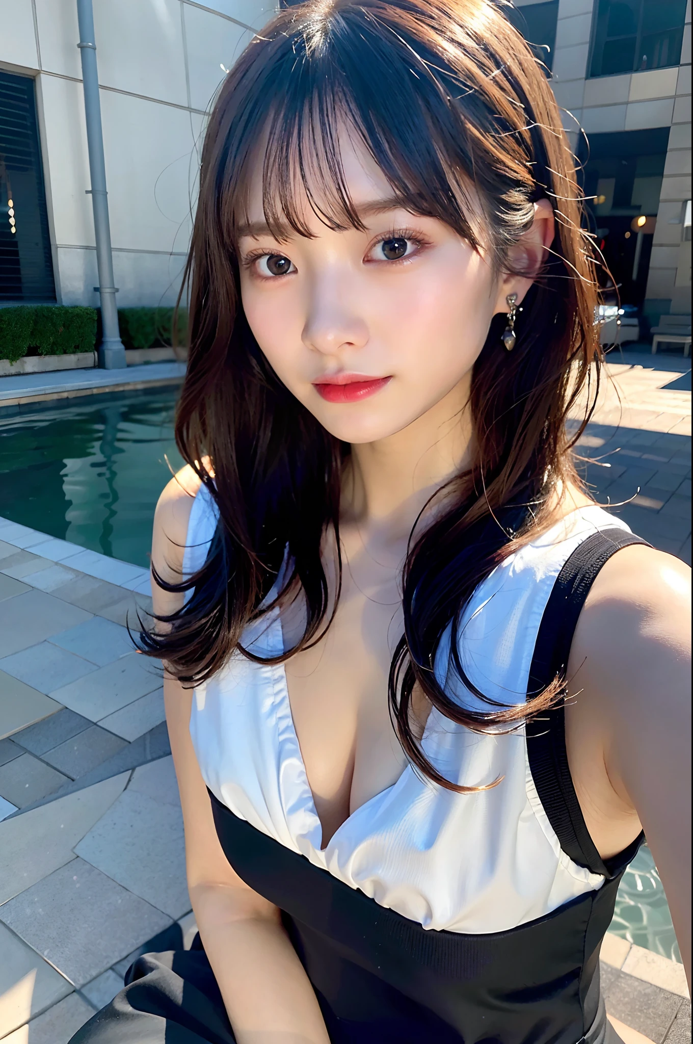 (top-quality、8K、32K、masuter piece、nffsw:1.2)、profile、(slim figure:1.2)、(s lips) 、二重まぶた、shinny skin、Realistic rays、mare、beauitful face、(Light smile:1.3)、crouching down、(From above:1.2)、(a closeup:1.4)、blurry backround、(Front Focus)、(Dark: 1.6)、Fantasy Art、photoRealstic、Professional Lighting、extra detailed face、Award-winning、deep-shadows