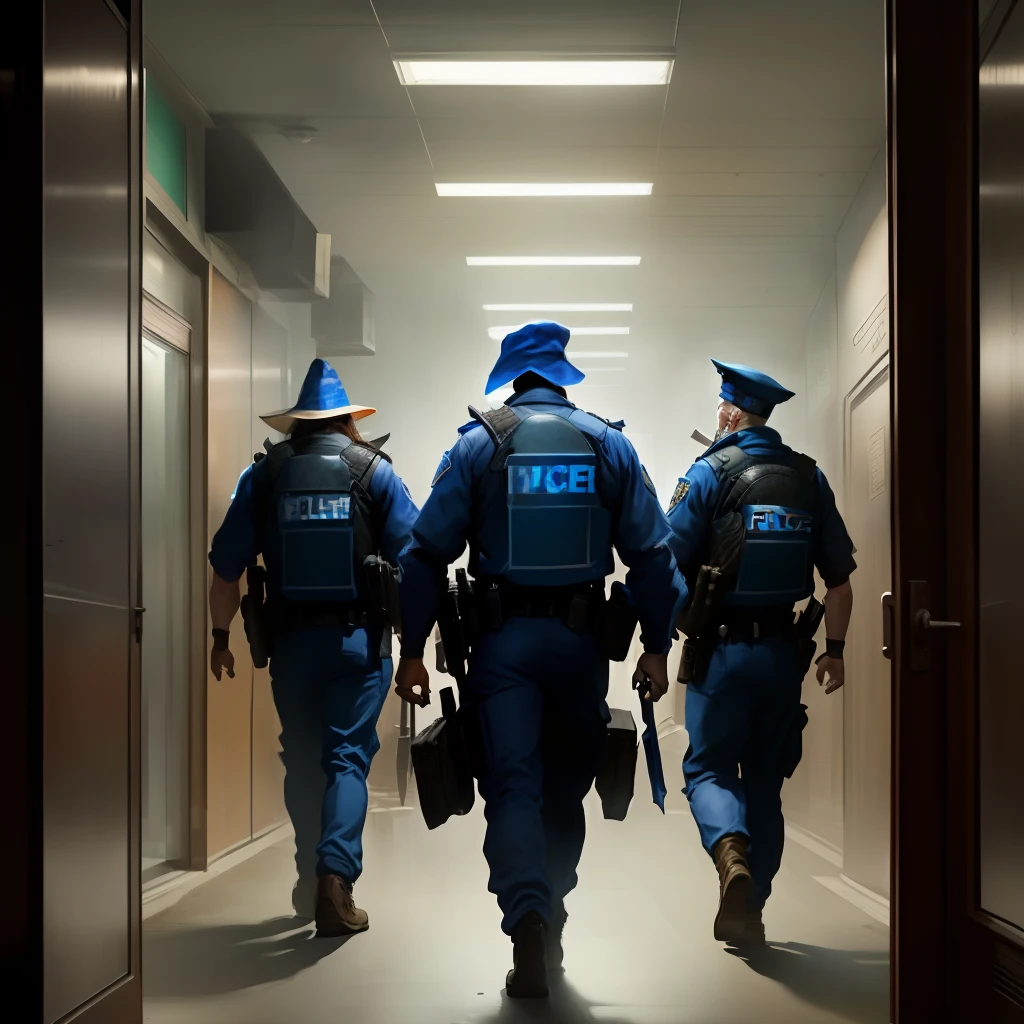 A group of wizards raid a police station and take prisoners