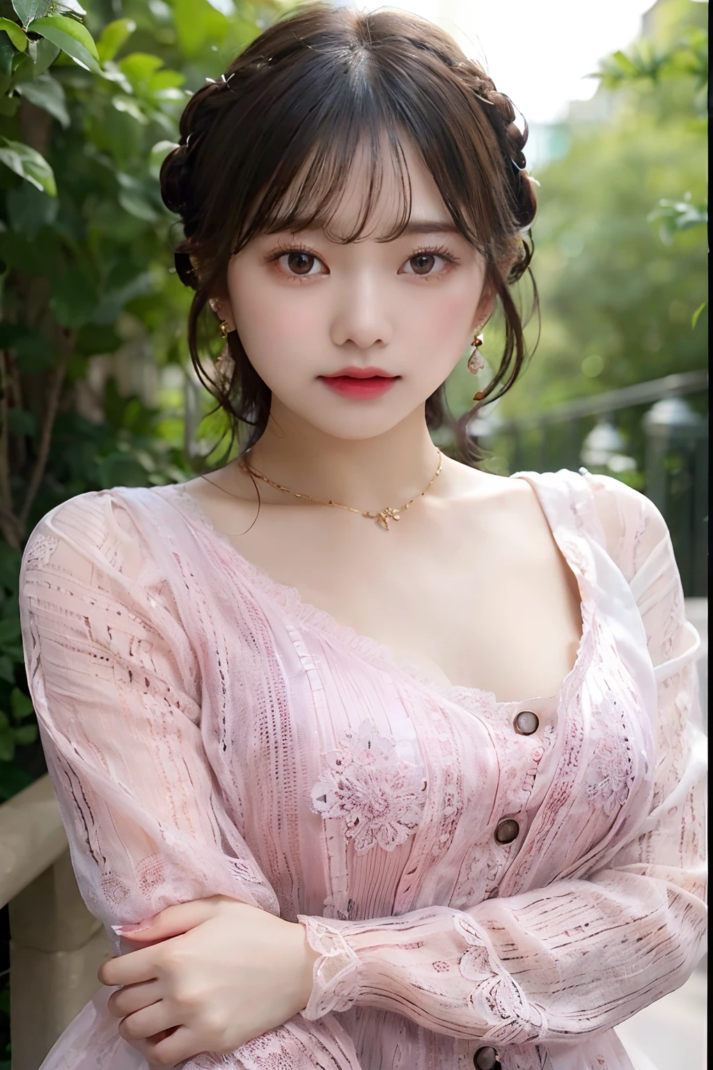 (8k, RAW photo, best quality, masterpiece:1.2),(High detail RAW color photo professional close photograph),(realistic, photo-realistic:1.37),(best shadow),(best illustration), (ultra high res,extremely detailed CG unity 8k wallpaper),(physically-based rendering),(cinematic lighting),(1 girl:1.5),(bokeh:1.4),(collarbone),(shapely), (slim waist),(oval face),(wide shoulder), (intricate lace hair ornament),(full body),(silk stockings),very long white dress,
short hair, necklace, earrings, closed up portrait photo, evening banquet background, 16k quality,Jennie from black pink