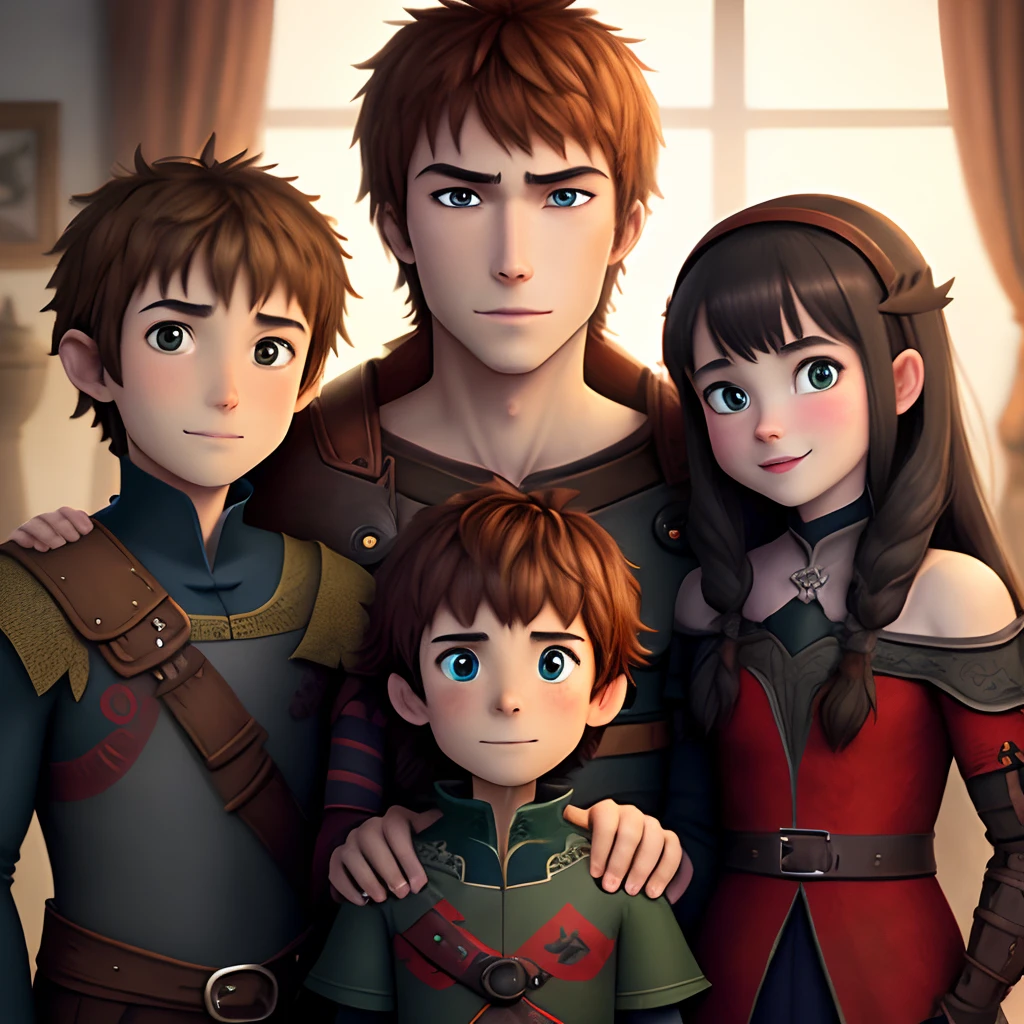DreamWorks toothless and his family with hiccup and his family