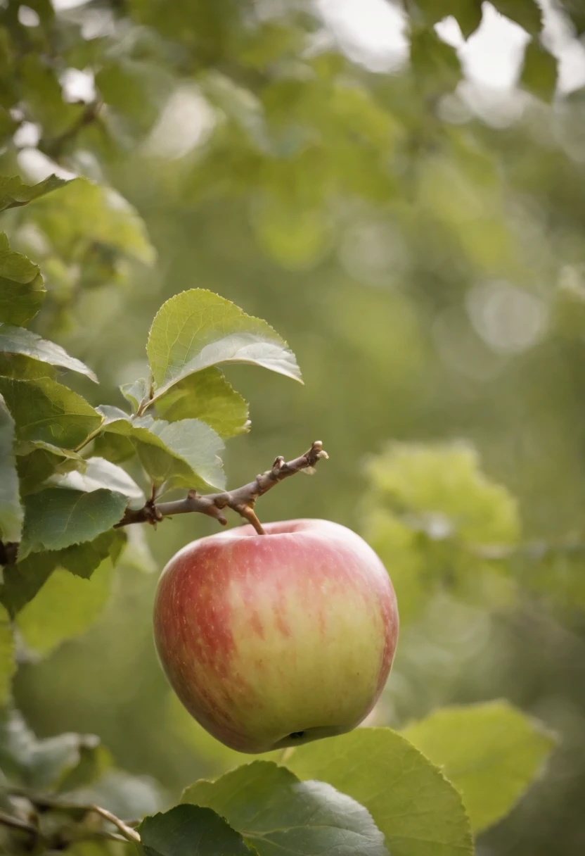 A European，50yearsold，mtu，Sit under an apple tree，The apple hit the head，Poster magazine，hyper HD，the detail，Master masterpieces，Macro，Sony SLR lens