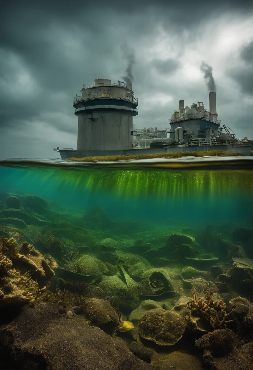 Nuclear radiation Nuclear wastewater Anti-poison Detoxification Zombie ruins Nuclear sewage Discharge into the sea Marine pollution Marine animal mutation