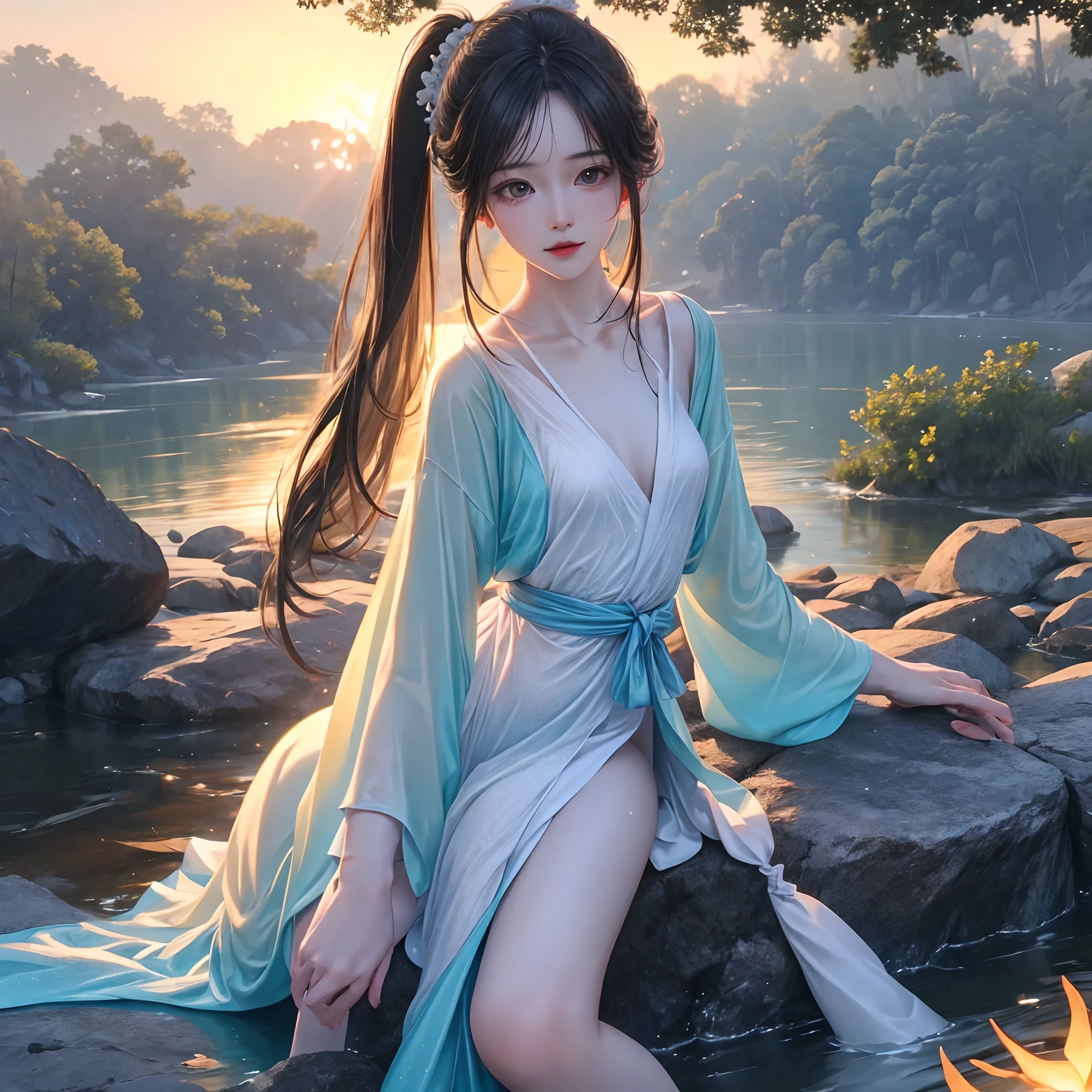 beautiful face, realistic face, cute girl, chinese girl, remove extra hand