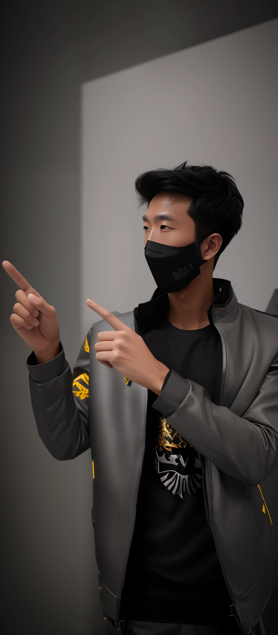 black armored mask , best detail