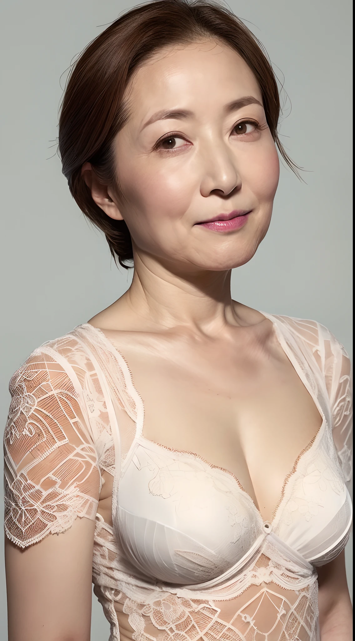 remove background, gravure, (old face), in the spotlight, describe the lips correctly, red lipstick, from the chest up, bridal gown, flashy face, highest quality, Super detailed, realistic, super dense skin, perfect beauty, (A decaying mature woman), (erotic), 120 years old, big breasts, Bewitching, Glamour, sexy, pure white skin, looking at the viewer,