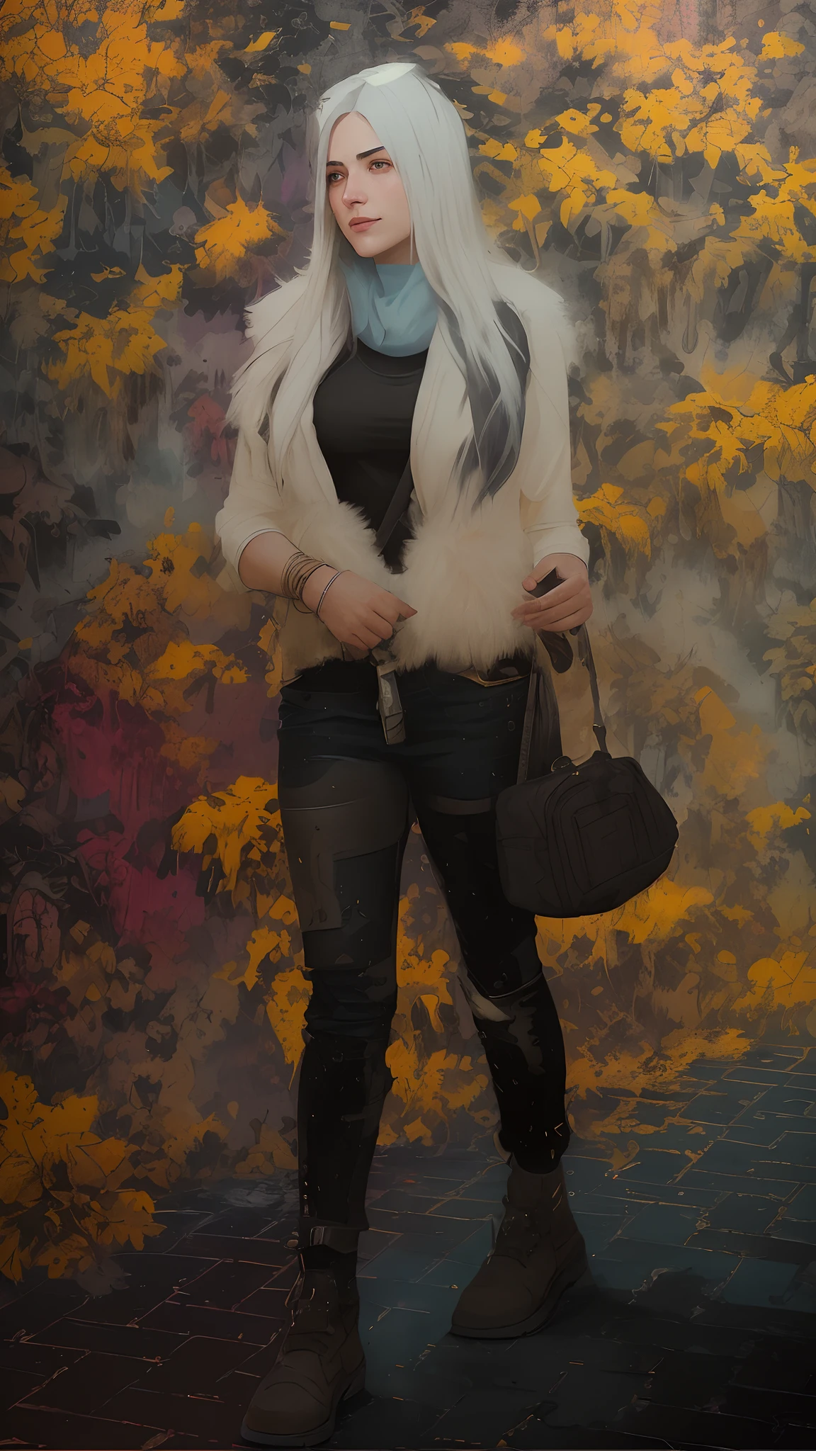 (dark shot:1.1), epic realistic, portrait of halo, sunglasses, blue eyes, tartan scarf, white hair by atey ghailan, by greg rutkowski, by greg tocchini, by james gilleard, by joe fenton, by kaethe butcher, gradient yellow, black, brown and magenta color scheme, grunge aesthetic!!! graffiti tag wall background, art by greg rutkowski and artgerm, soft cinematic light, adobe lightroom, photolab, hdr, intricate, highly detailed, (depth of field:1.4), faded, (neutral colors:1.2), (hdr:1.4), (muted colors:1.2), hyperdetailed, (artstation:1.4), cinematic, warm lights, dramatic light, (intricate details:1.1), complex background, (rutkowski:0.66), (teal and orange:0.4)