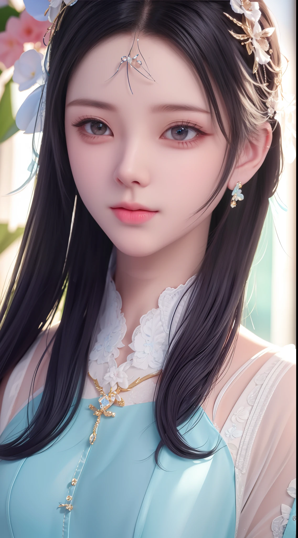 Cyan, Masterpiece, Best Quality, Ultra Detailed, High Detail, Super Detail, High Quality, (8K:1.3), Glossy Skin, Face Radiant, Delicate Skin Texture, Beautiful Face, (Natural Skin Texture: 1.2), Delicate and Attractive Eyes, (Skin Texture Detail: 1.2), Eyes More Textured, Skin Details Polished to Lifelike, Skin with Distinct Luster, High Quality Details.