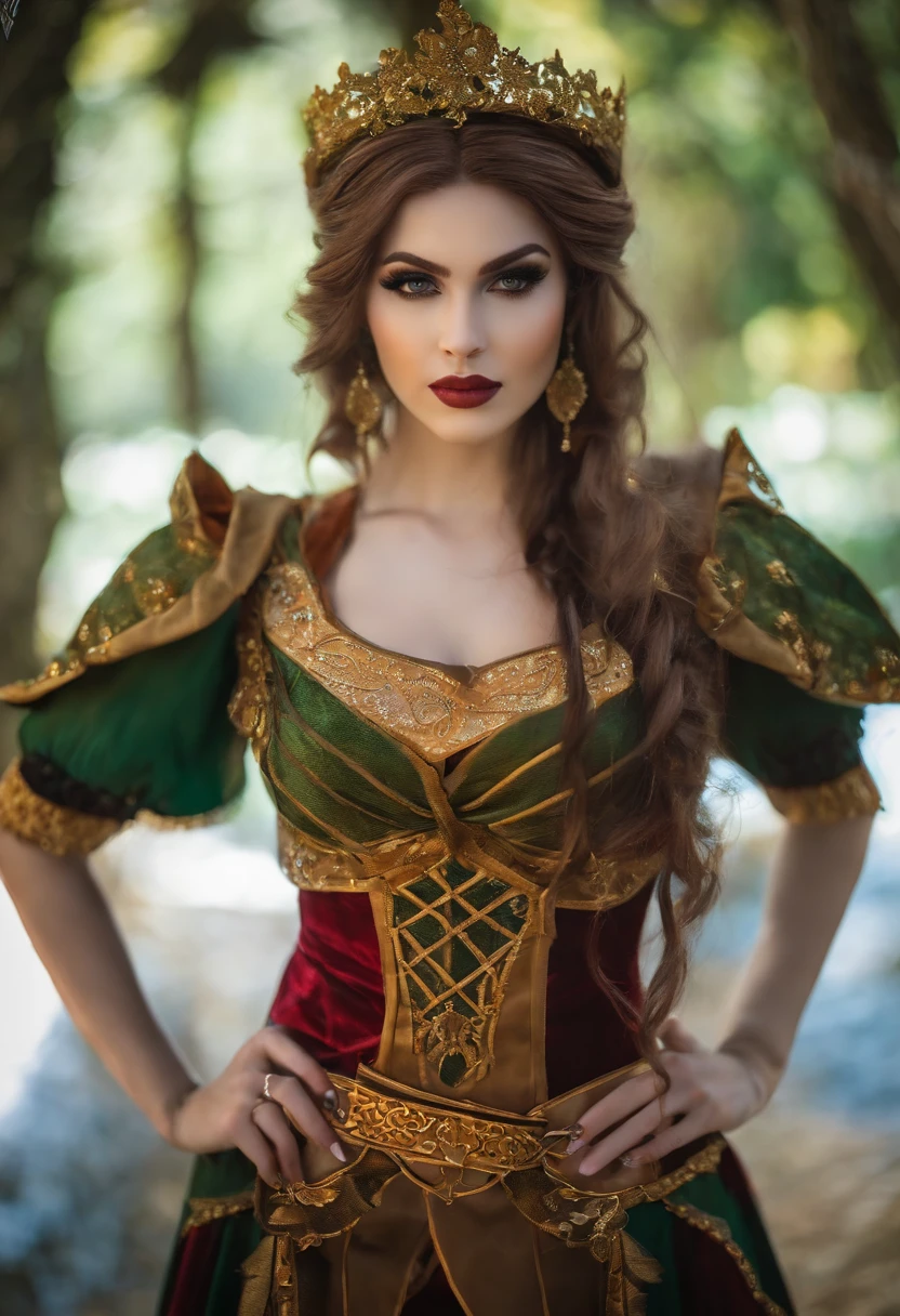 personagem elfa do jogo mu online cosplay realista mulher russa 22 anos