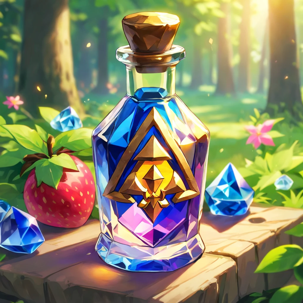 Juli potion,Crystal bottle,special effect