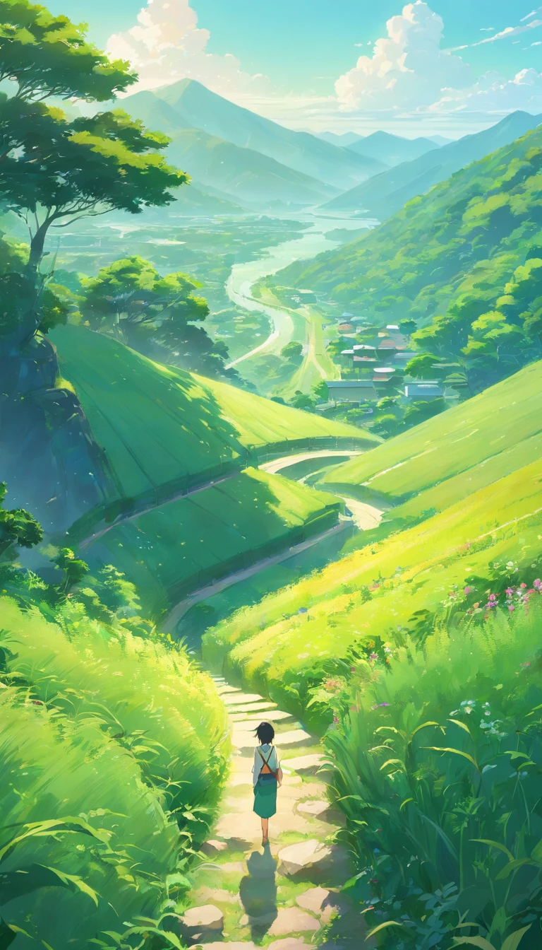 the wallpaper, Step into the world of natural art, The terraces paint a fascinating and beautiful portrait. Each level, Carefully carved into the land, Turn into a vibrant green canvas, Reflected in the warm embrace of the sun. during dawn,The mist is intertwined, These undulating landscapes seem to whisper stories of generations connected to the land, Evoke a sense of tranquil wonder that only masterpieces of nature can provide.