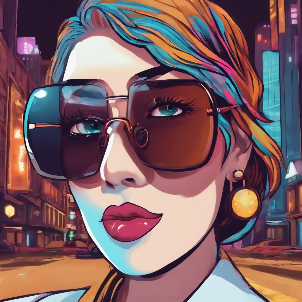 APP icon, Black-rimmed glasses, MC Tamori, Kaiju, kawaii,