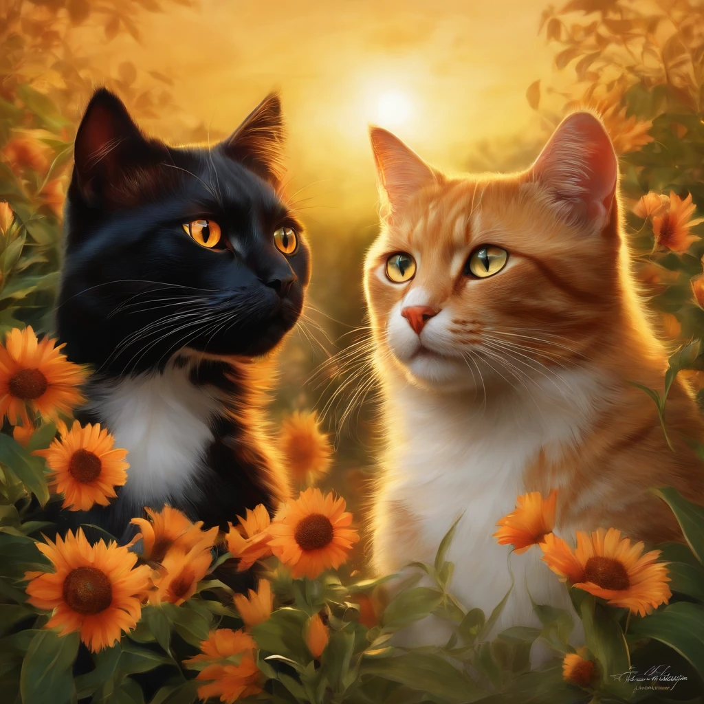 Lunette de soleil, Couple cats