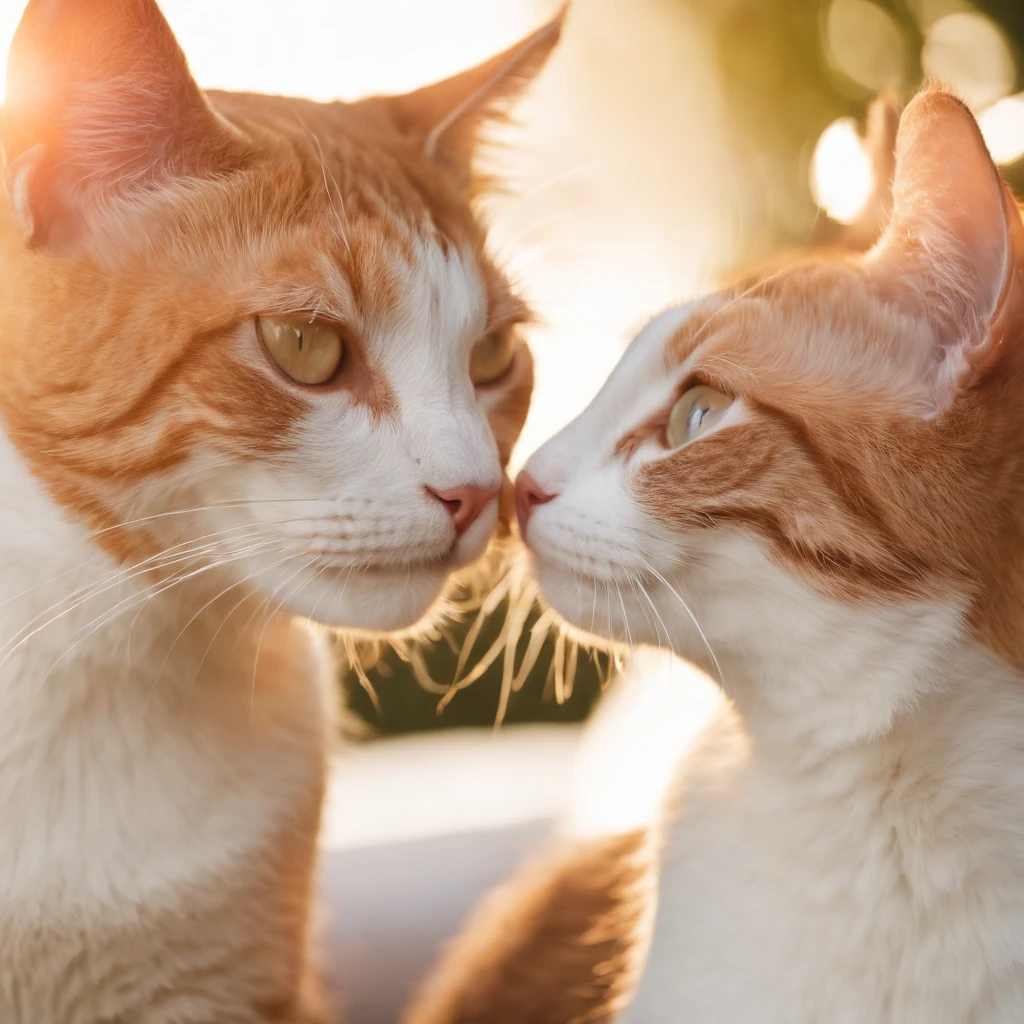 Couple cats, Lunette de soleil, make love, Cool