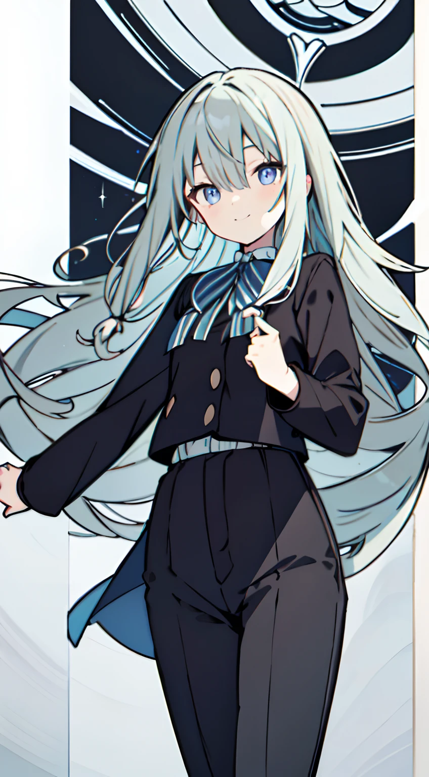 masuter piece, Best Quality,32K、Wallpaper, ultra -detail, Absurd beauty, 1Beautifulwoman、Pupils of large eyes、Hair fluttering in the wind、slender long legs、Smaller head、miscievous smile、Angle looking up from below:1.2