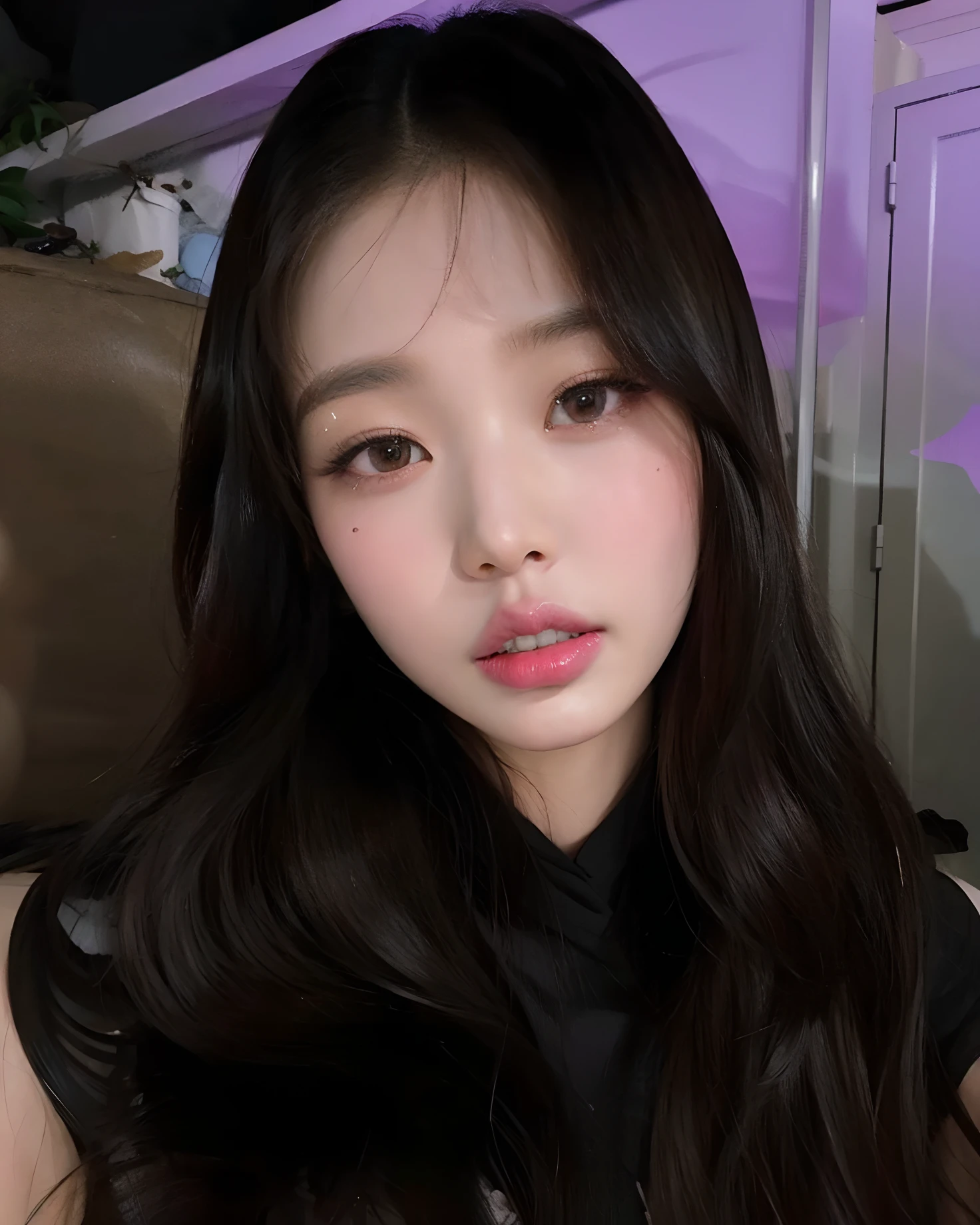 there is a woman with long black hair posing for a picture, jennie blackpink, Dom Yunjoo, Retrato de Jossi de Blackpink, jossi do blackpink, Heonhwa Choe, Jaeyeon Nam, Ulzzang, Jinyoung Canela, Lalisa Manobal, Lee Ji - Eun, Lee Ji-eun, wan adorable korean face