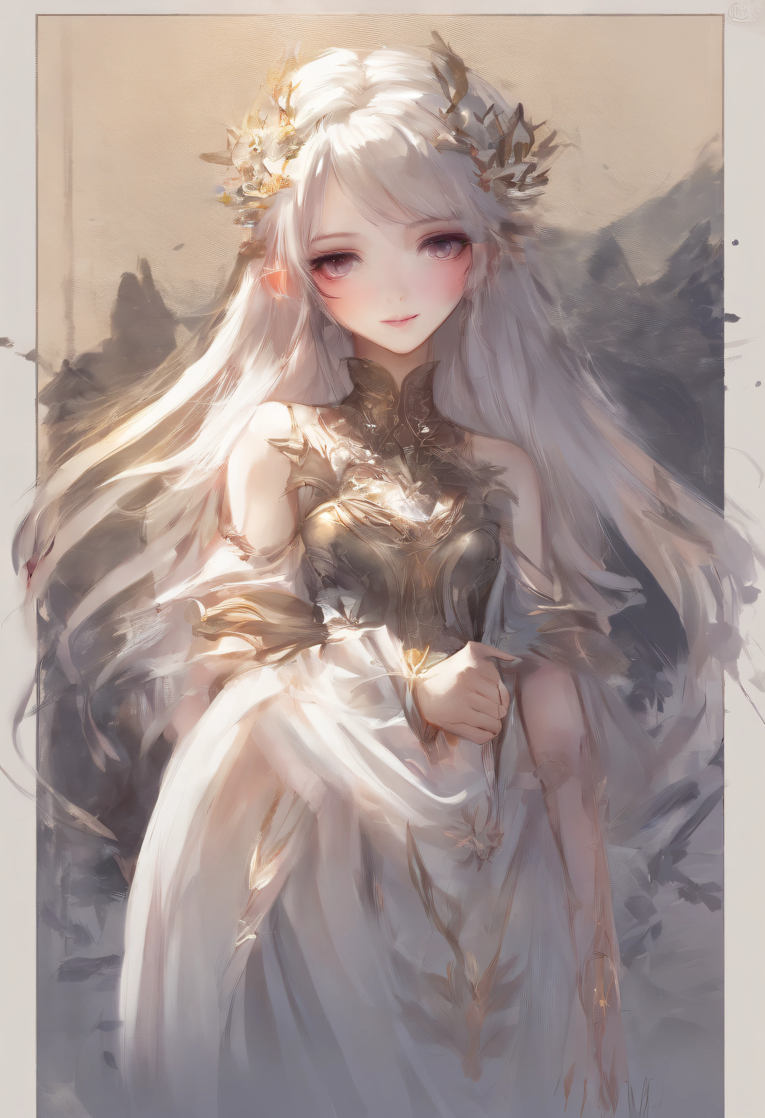 Princess、ren、Beautiful fece、Long height、thin、The face is small、Beautiful eyes、Mouth smiling、Long hair