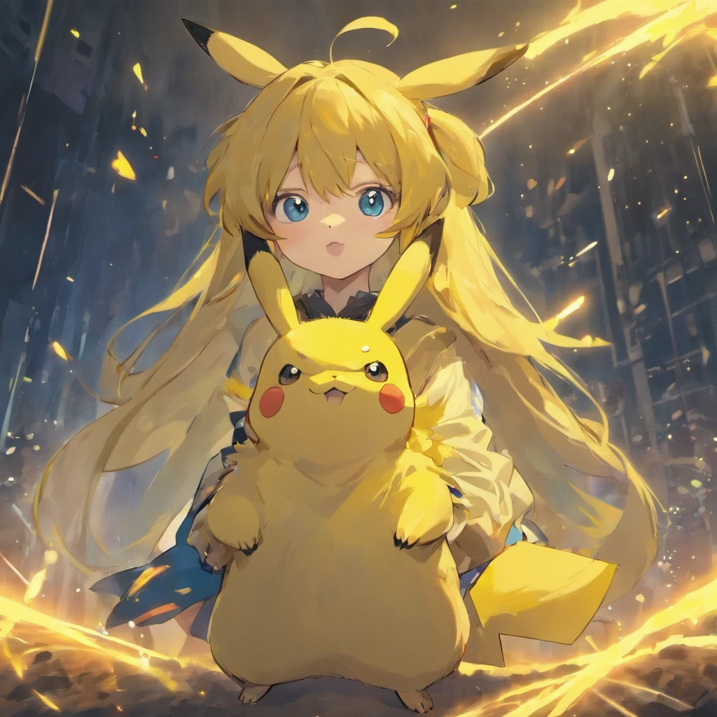 Pikachu、hightquality、masuter piece、personification