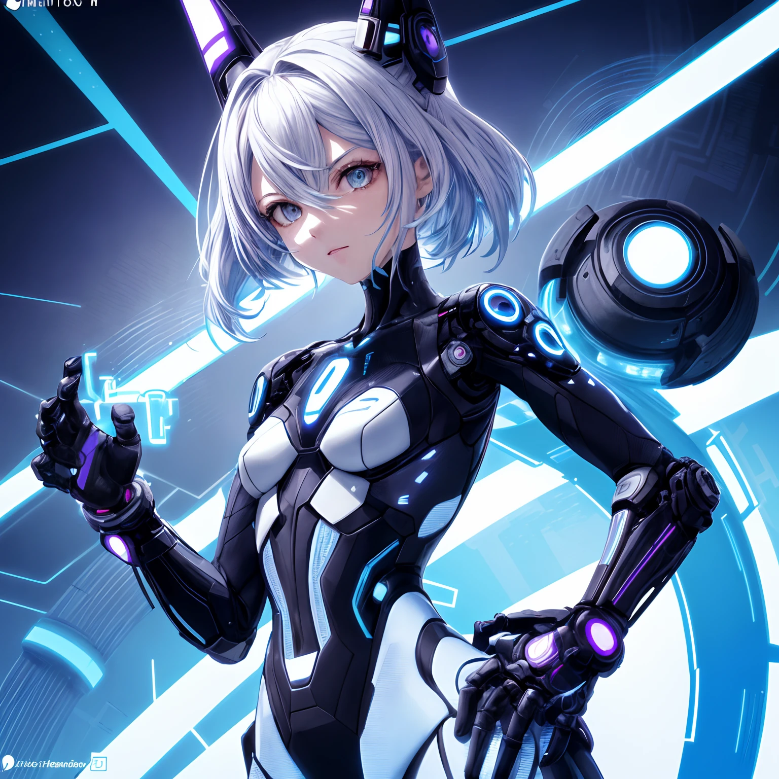 masterpiece,wolf,(sci-fi city)(missing cloths),(body color gray:1.8),(body color white:1.3),(black gray hair:1),people,(dark blue eye:1.3),(blue ear1.8),(dark gray tail:1.8), 1 boy,shy