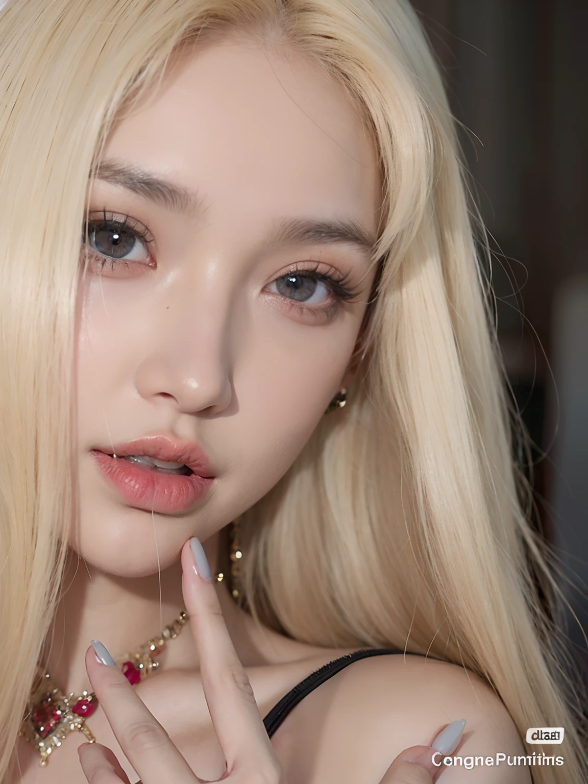 chica rubia con ojos rojos y pelo largo posando para una foto, cruel korean goth girl, con ojos rojos brillantes, con ojos rojos brillantes, with black eyes of sclera, lentes de contacto rojas, Ojos rojos brillantes, con los ojos rojos, Contactos rojos, ojos completamente rojos, ojos rojos y una cara delgada, ojos rojos luminosos, Brillantes ojos rojo oscuro, ojos rojos brillantes