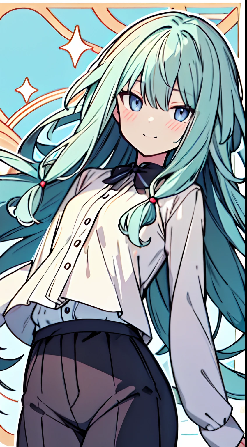 masuter piece, Best Quality,32K、Wallpaper, ultra -detail, Absurd beauty, 1Beautifulwoman、Pupils of large eyes、Hair fluttering in the wind、slender long legs、Smaller head、miscievous smile、Angle looking up from below:1.2