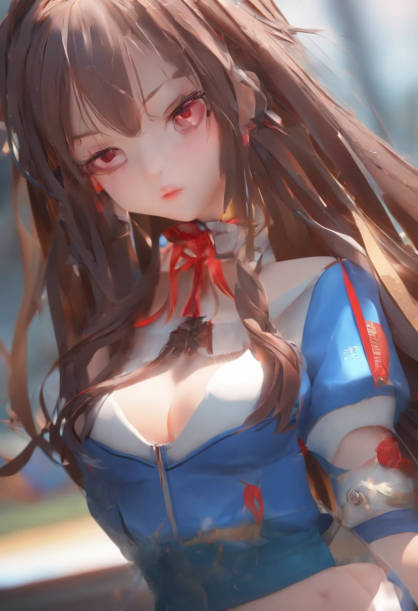(masterpiece, best quality), intricate details, 8k, artstation, wallpaper, official art, splash art, sharp focus,, 1girl, long black hair, realistic, red eyes, cute girl, bikini