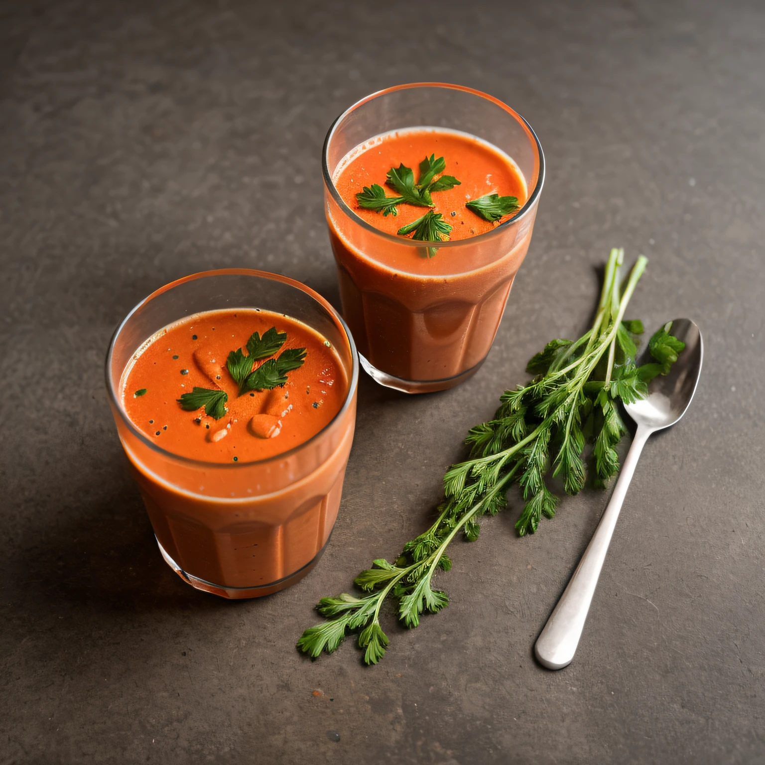 RAW photo, Carrot Juice, foodphoto, professional colour grading, soft shadows, no contrast, clean sharp focus, foodphoto,