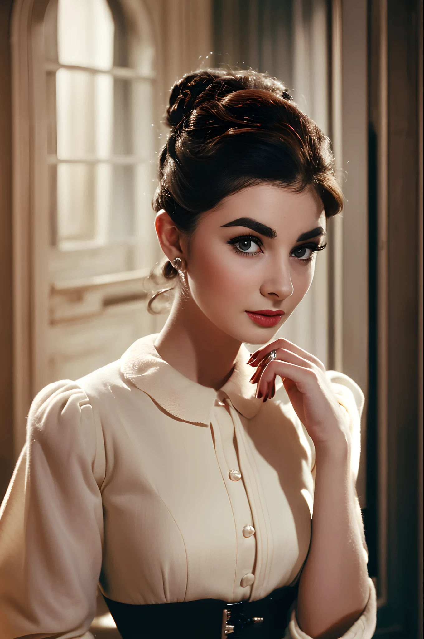 Gorgeous Radio Dolly Hepburn closeup, Gorgeous Radio Dolly Hepburn, Beautiful Audrey Hepburn, Audrey Hepburn, Audrey Hepburn(), Portrait of Audrey Hepburn, young audrey hepburn, Looks like Audrey Hepburn, with high cheekbones, Audrey Hepburn in horror novels, Maria Callas, Elizabeth taylor, Beautiful face!!!!, Very beautiful face, Beautiful delicate face