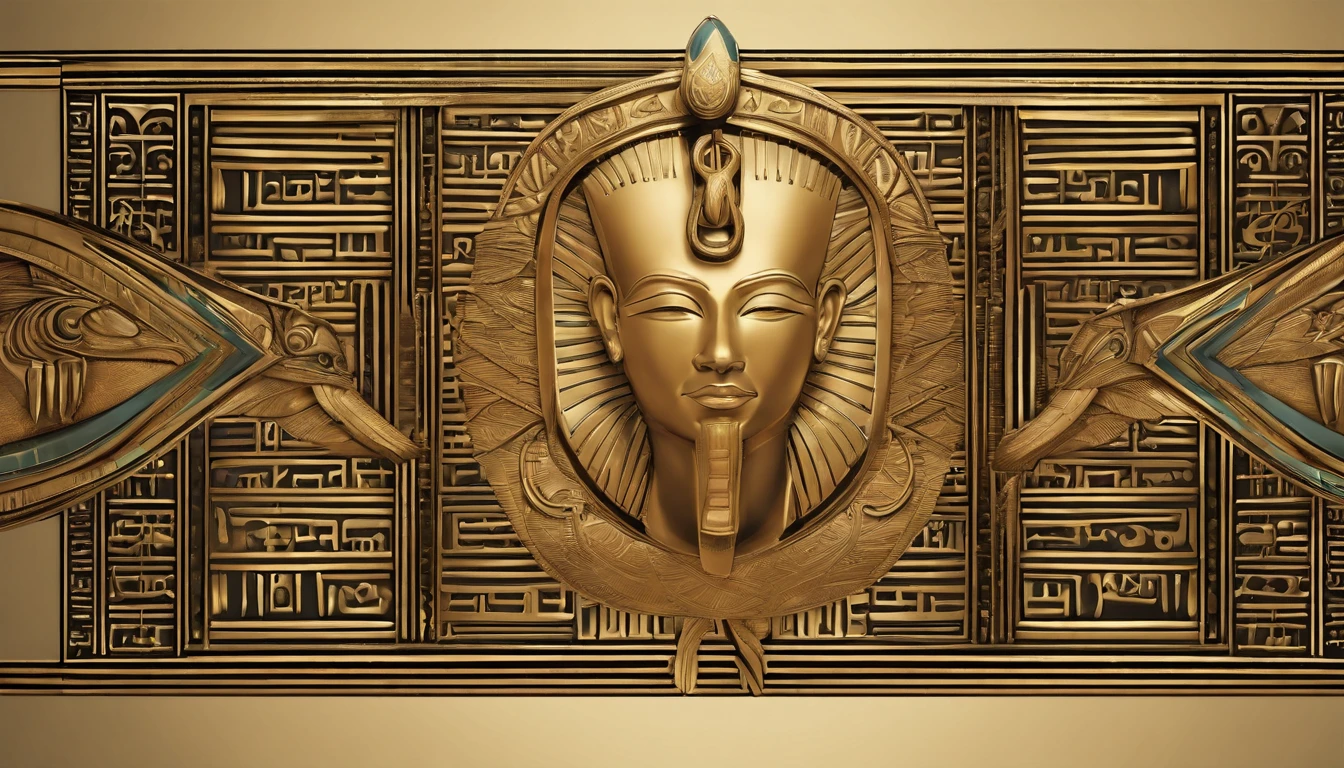 Egyptian hieroglyphic symbol of love and relation