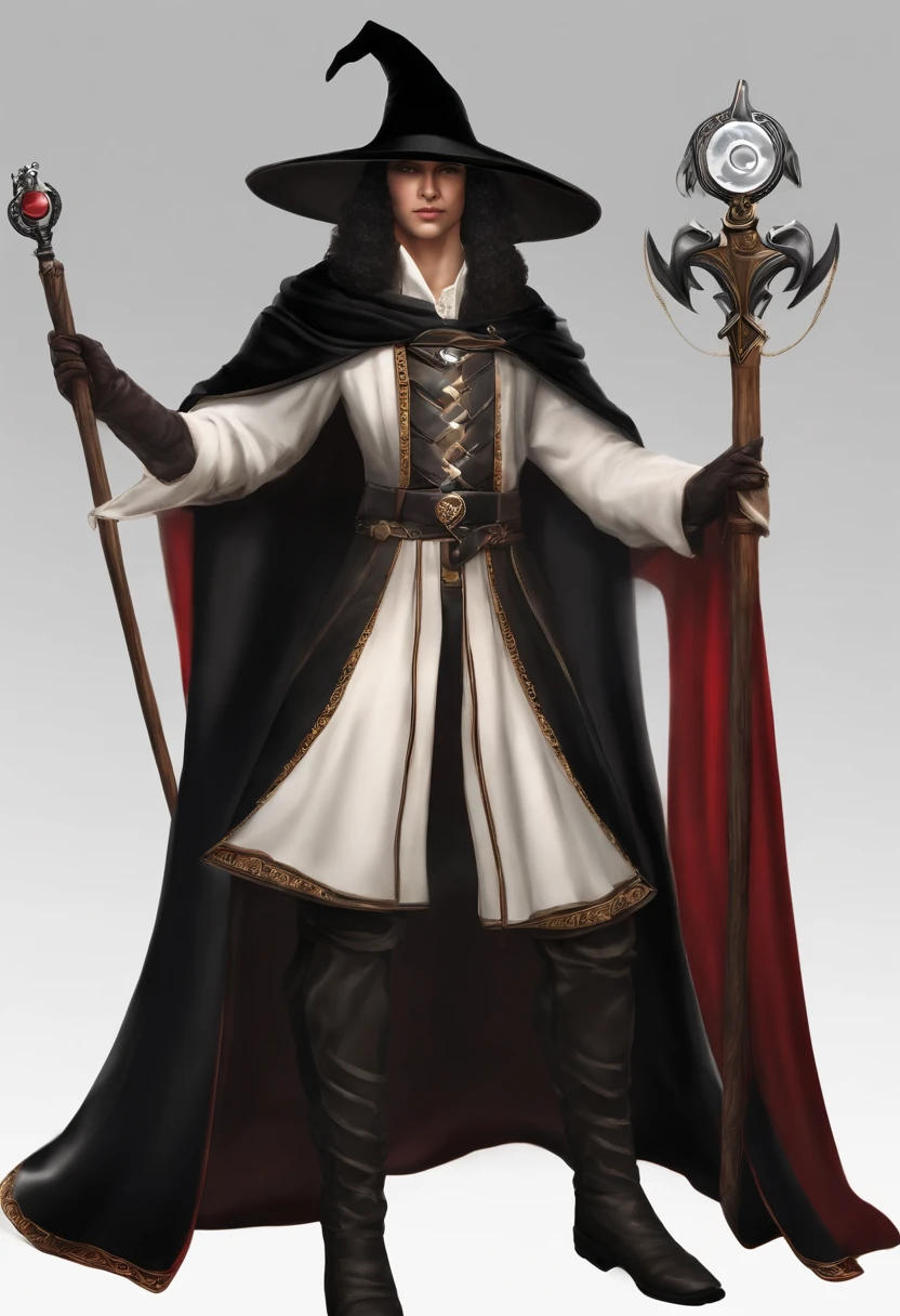 Crie uma imagem realista de uma pessoa vestida como um dark wizard do jogo mu online. A pessoa deve ter cabelos longos e escuros, olhos vermelhos, A black hat with a star, uma capa roxa, a black tunic and a staff with a red orb at the end. The person should be in a mysterious pose and look at the camera with intensity.
Imagine that you are a dark wizard from the online mu game and you want to cosplay for a Halloween party. Como seria o seu traje? Draw a realistic image of yourself using cosplay. The attire must include a black hat with a star, uma capa roxa, a black tunic and a staff with a red orb at the end. You must have long, dark hair and red eyes. You must be in a scenario that resembles the game, Like a dungeon or a temple.
Make a cosplay of the dark wizard character from the game mu online using objects you have at home. O personagem tem cabelos longos e escuros, olhos vermelhos, A black hat with a star, uma capa roxa, a black tunic and a staff with a red orb at the end. Use a sua criatividade para improvisar os elementos do traje. Por exemplo, You can wear a black cap as a hat, A purple sheet as a cloak, a black T-shirt for a tunic and a broomstick for a staff. Tire uma foto de si mesmo usando o cosplay e transforme-a em uma imagem realista usando o seaart. pelada