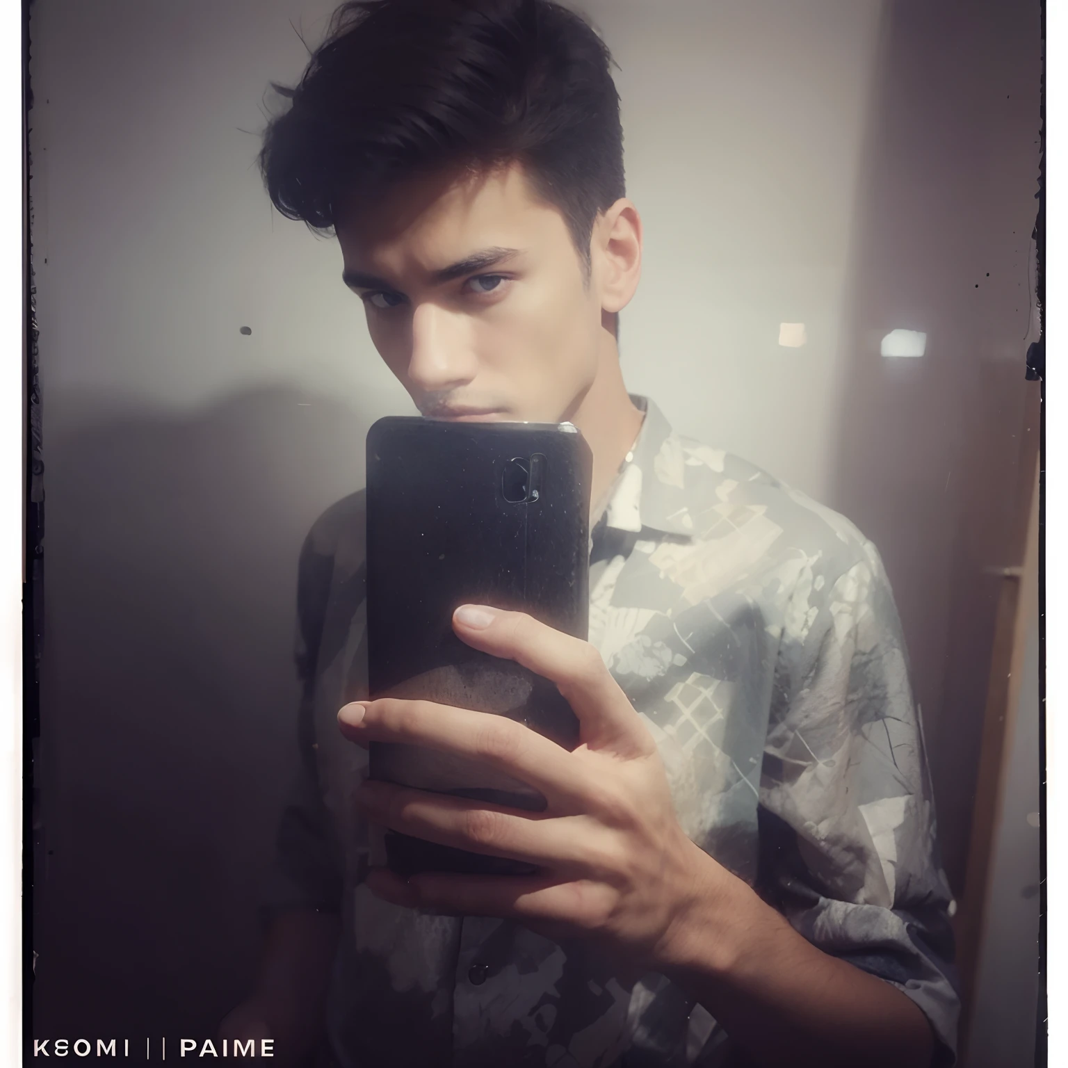 Handsome realistic coll boy black background 8k