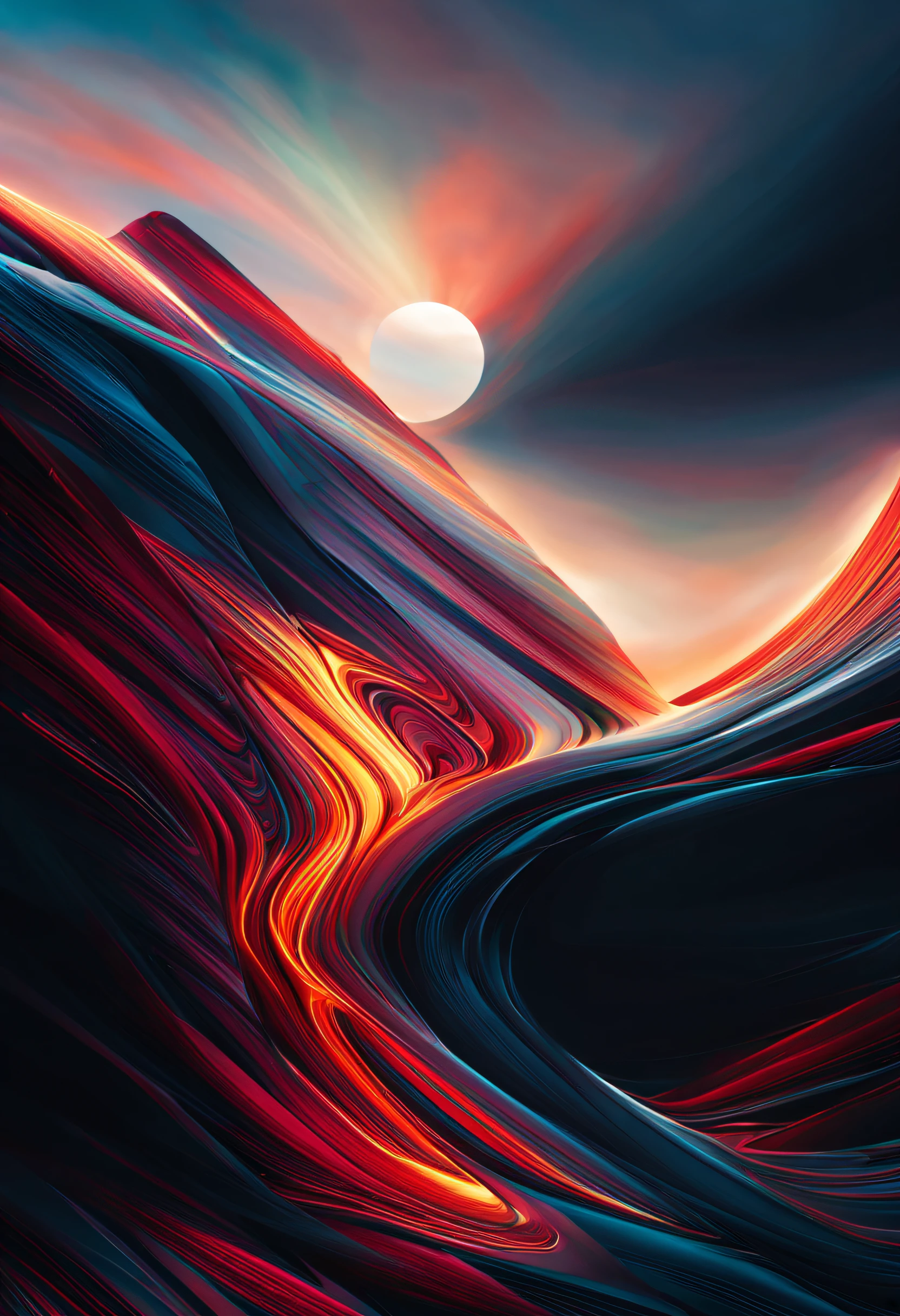 Wallpapers,It's visually striking,Color collision,Cinematic lighting,surrealism, angle of view, Atmospheric perspective, 8K, Super detail, ccurate, Best quality