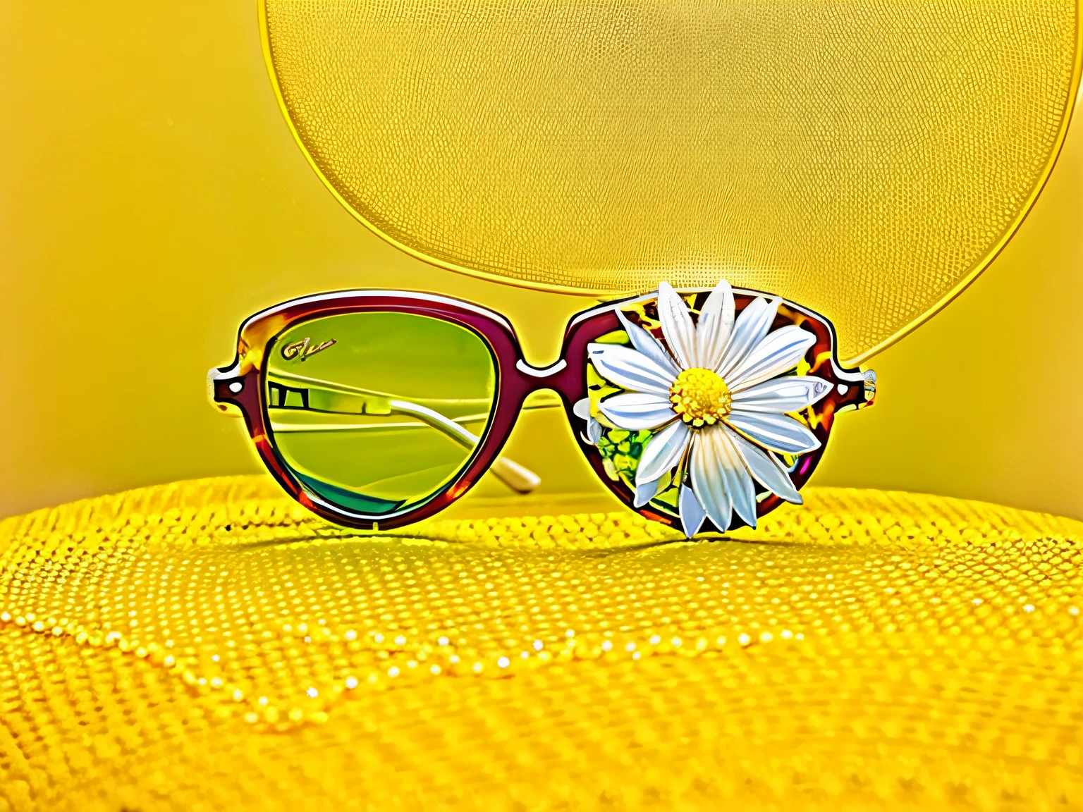 sunglasses like this with different flowers and beads on one lens and other should be simple,beautiful sunglasses with one lense covered with ornaments