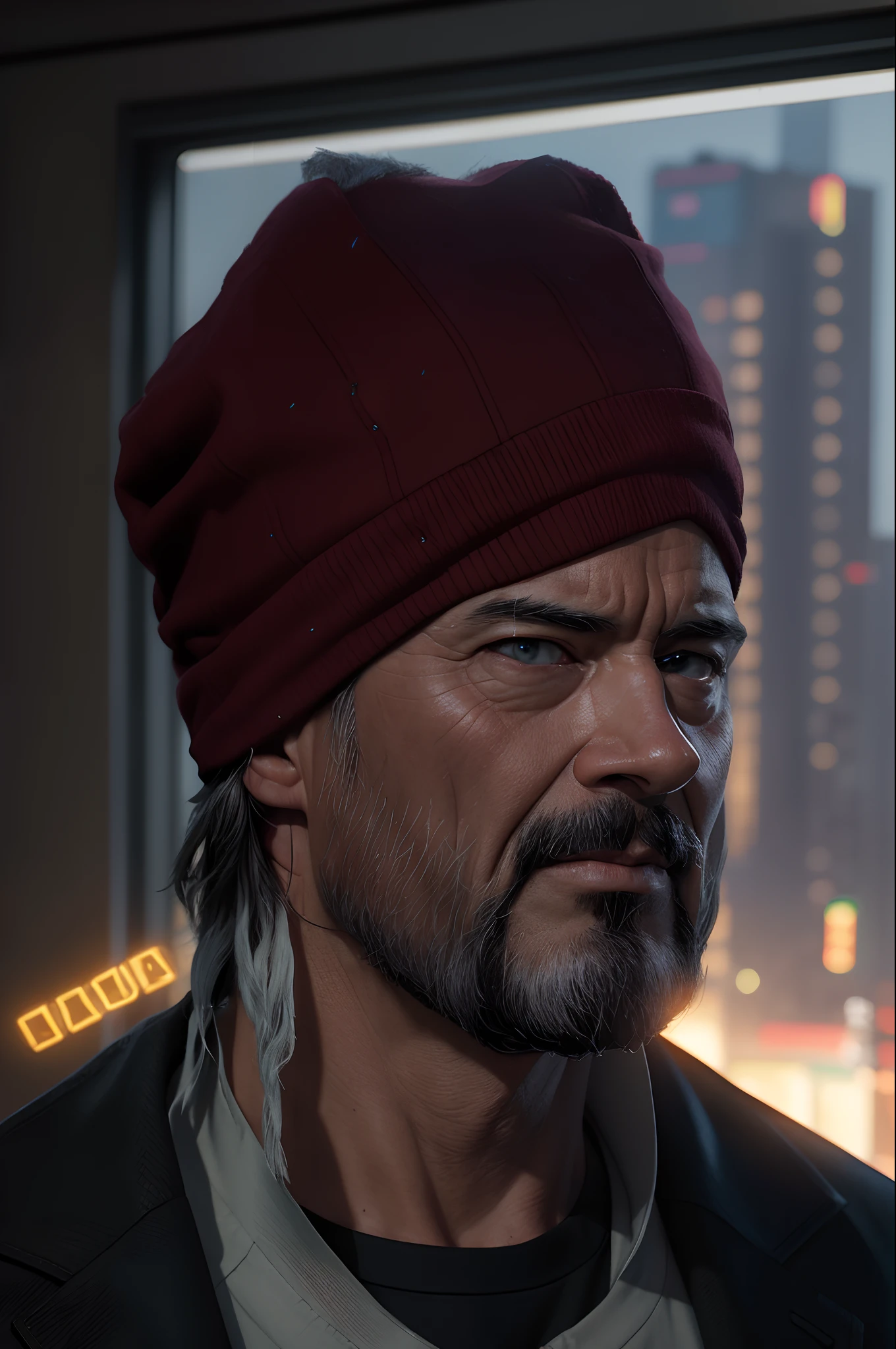 Marvel, Old man Tony Stark, realistically, dynamic lights, old, gray stubble, full shoot, (extremely detailed CG unity 8k wallpaper), trending on ArtStation, trending on CGSociety, High Detail, Sharp focus, dramatic, photorealistic