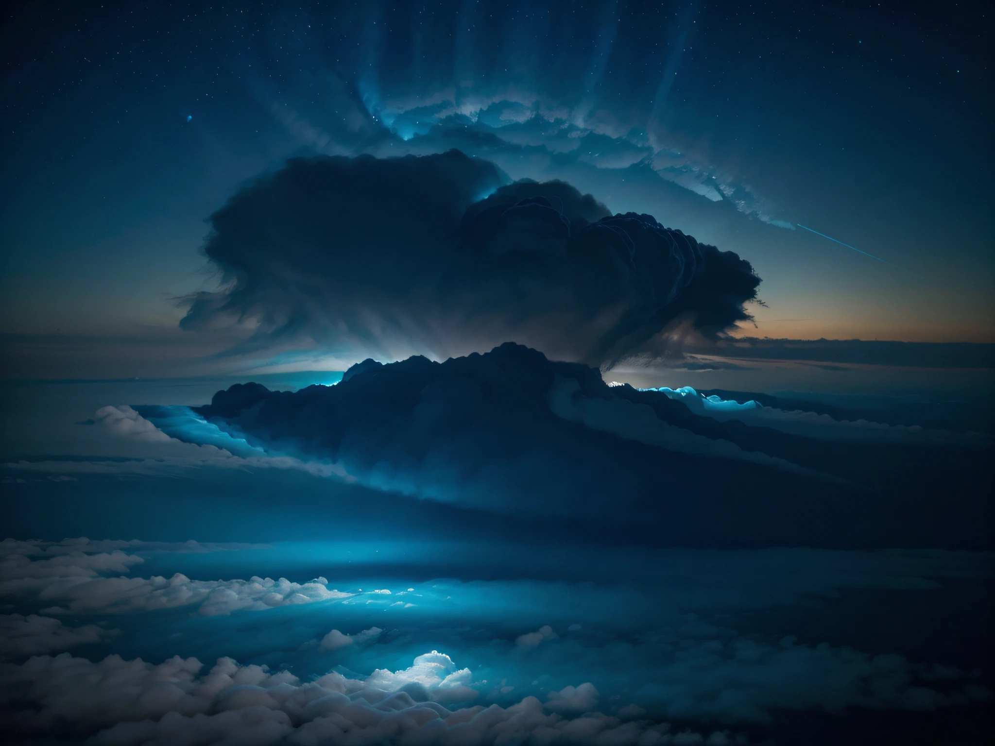 Noctilucent Clouds: These elusive clouds, like ethereal brushstrokes across the night sky, possess an otherworldly beauty. Captured in a breathtaking photograph, they appear to come to life with an electrifying blue hue, dancing gracefully in the upper atmosphere. Delicate and rare, these clouds add an enchanting touch of celestial wonder to the canvas of nature.