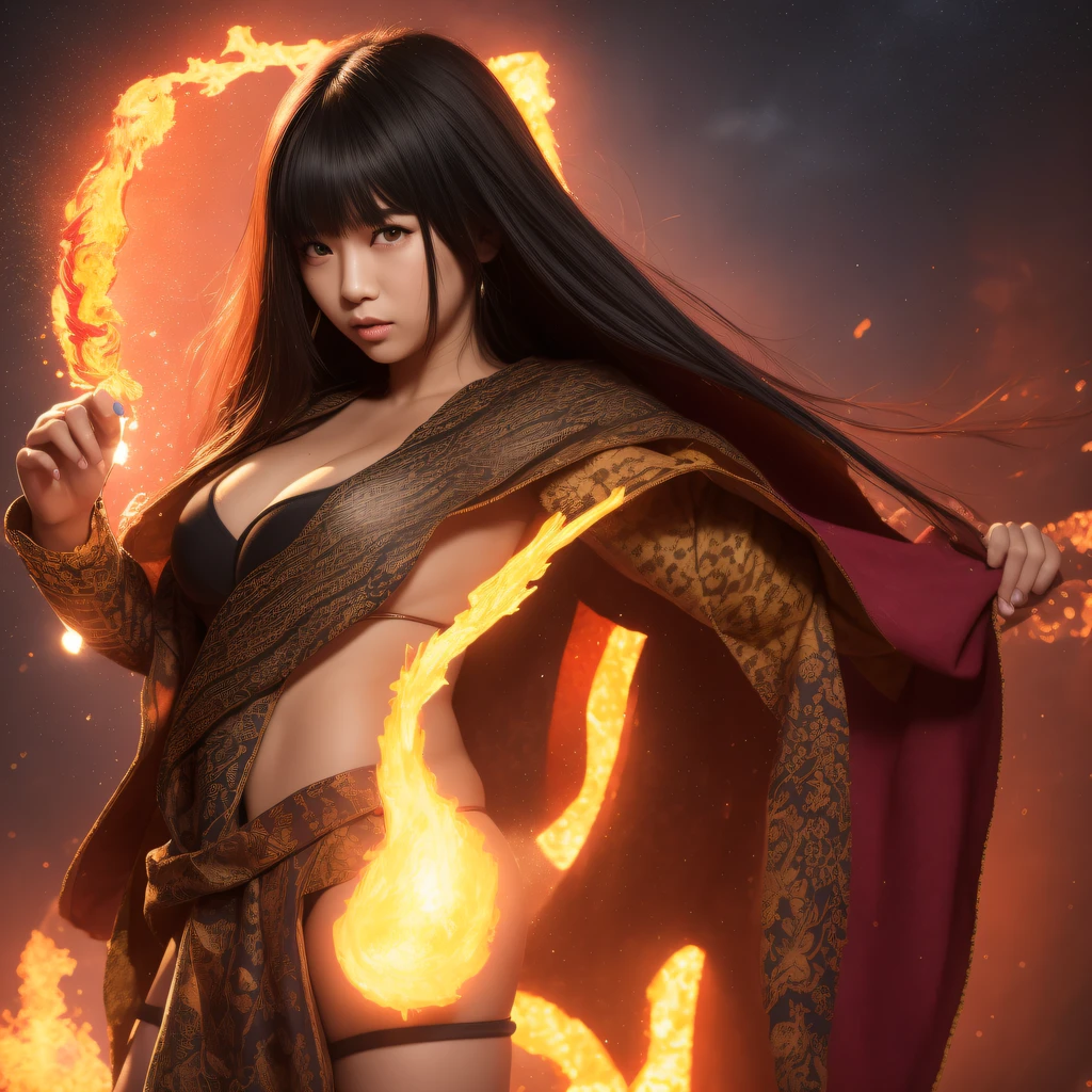 CG Giant Secret Realm,Asian women pose in colorful bikinis, Realistic secret manga girl rendering, detailed face of a asian girl, Realistic in the secret world, Smooth CG art, Realistic. Cheng Yi, Realistic secret style, A lovely secret rendering, Rendu portrait 8k, Render character art 8 K, Kawaii realistic portrait, (Linen batik scarf), Angry fighting stance, looking at the ground, Batik linen bandana, Chinese python pattern long-sleeved garment,Uncharted(Abstract propylene splash:1.2), Dark clouds lightning background,废墟(realisticlying:1.4),Black color hair,Flour fluttering,Telephoto lens high, A high resolution, the detail, RAW photogr, Sharp Re, Nikon D850 Film Stock Photo by Jefferies Lee 4 Kodak Portra 400 Camera F1.6 shots, Rich colors, ultra-realistic vivid textures, Dramatic lighting,8K quality, Girls,Backstreets, Dark clouds lightning background(realisticlying:1.4),Black color hair,Uncharted, RAW photogr, Sharp Re, Nikon D850 Film Stock Photo by Jefferies Lee 4 Kodak Portra 400 Camera F1.6 shots, Rich colors, ultra-realistic vivid textures, Drama light film CG society,Tropical canyon battle scene、Chinese big breasts、Vintage trench coat、three kingdom、ember、100 people、Faraway view、intense battles、high detal、masuter piece、NSFW,Multi-layered long-sleeved gauze garment,Quick-dry vest,Colorful cotton and linen sweater,Red and black snake cloak cloak,Doomsday ruins(Uncharted)Climb the streets(Armageddon)eyes filled with angry,He clenched his fists
