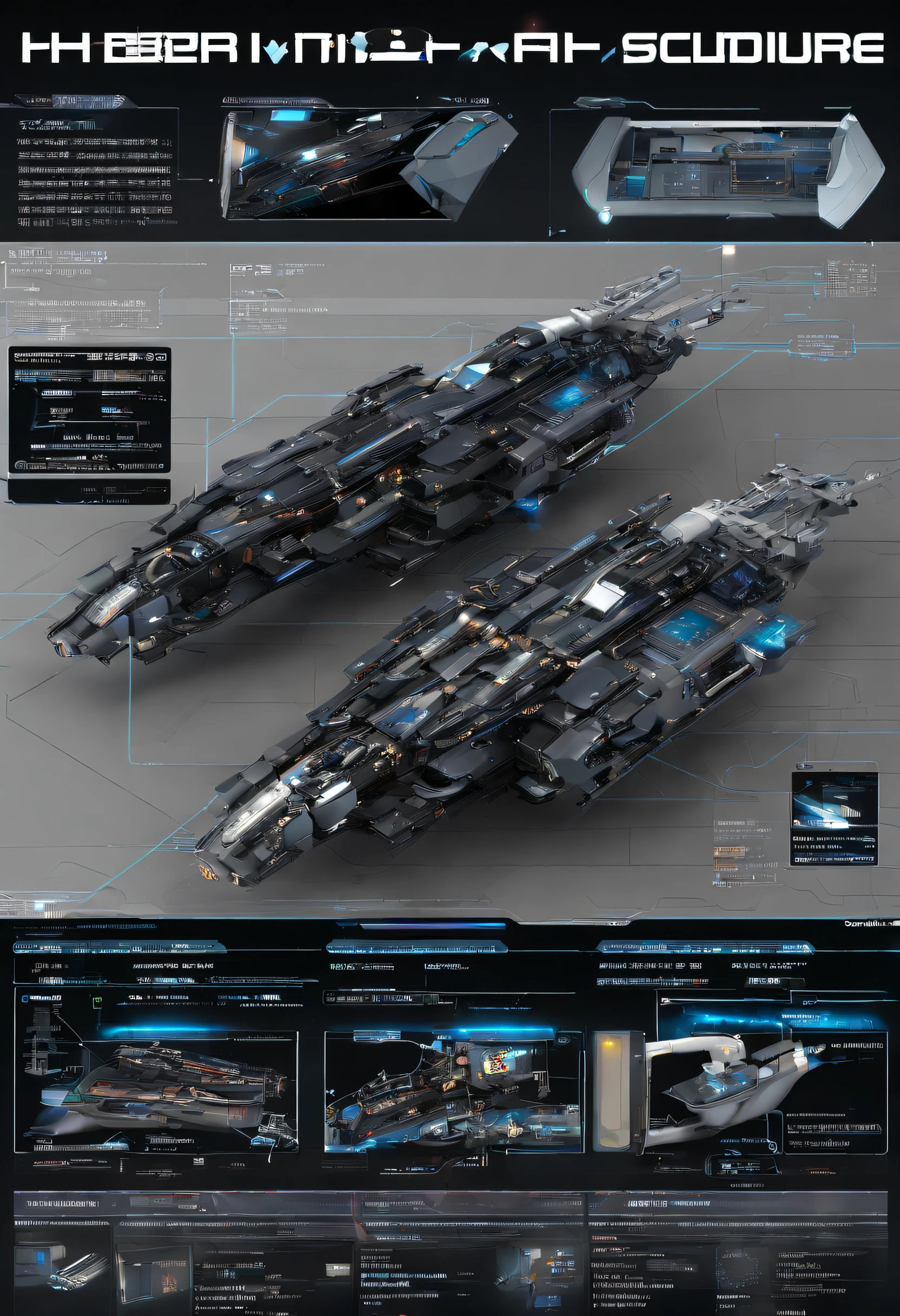 Very complex internal structure,Very detailed introduction,abyssal,mirai,Endless exploration,Deep-sea probes,Deep-sea submarines,sense of science and technology,high - tech,hyper realisitc,Smart submarines,Bionic fish,ships,future-tech,mechanized,复杂