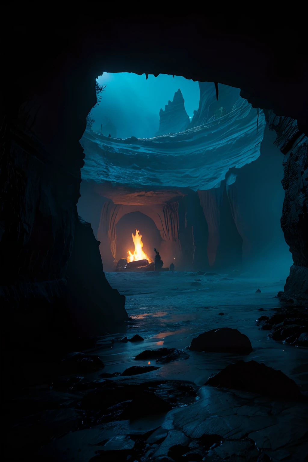 Dark caves