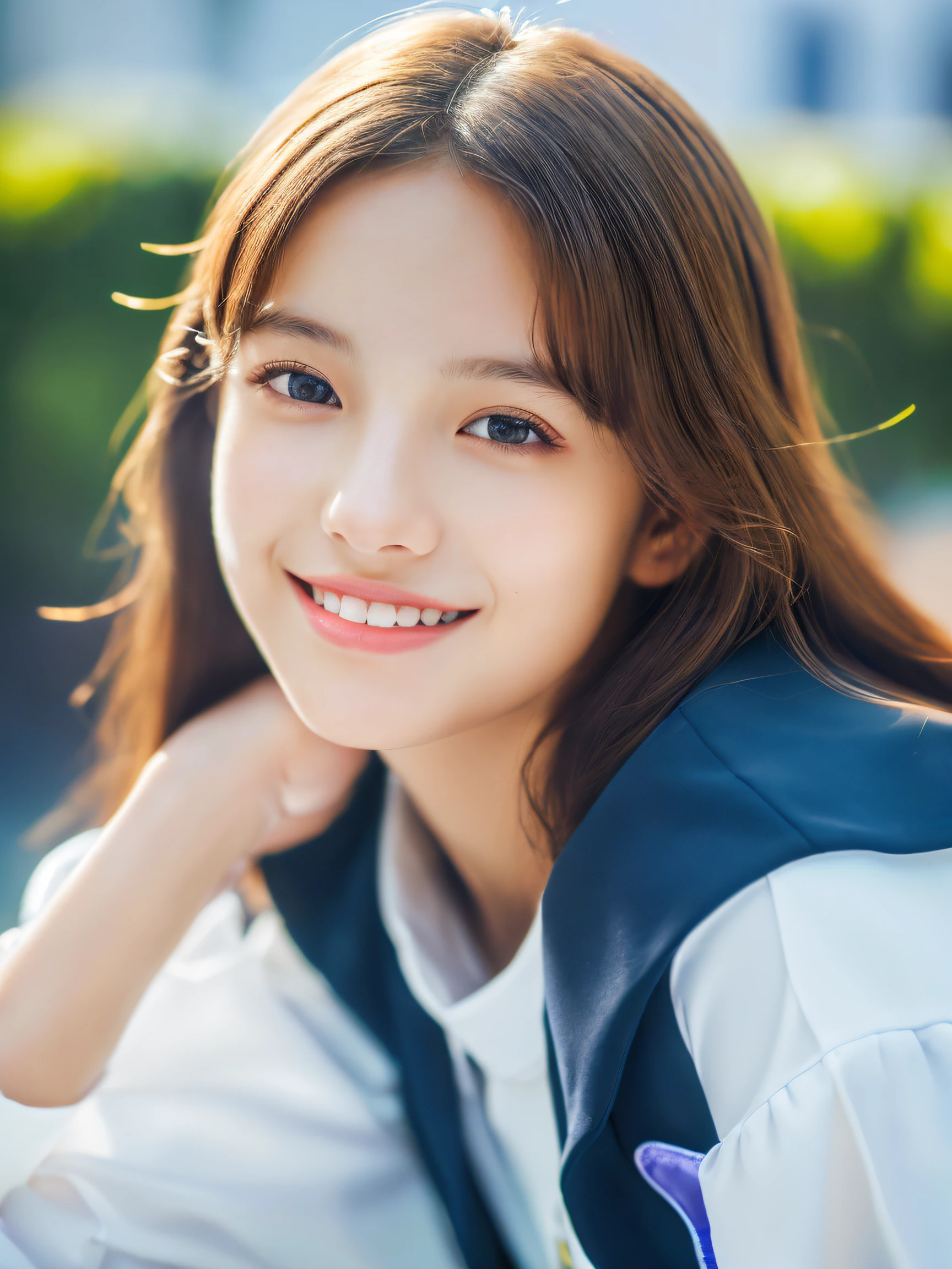 beautiful girl,high school student,light smile,
master piece,8k,(master piece,ultra high resolution:1.5),(master piece,photorealistic:1.5),(master piece,best quality,ultra detailed:1.5) master piece,detailed eyes,master piece,detailed face,