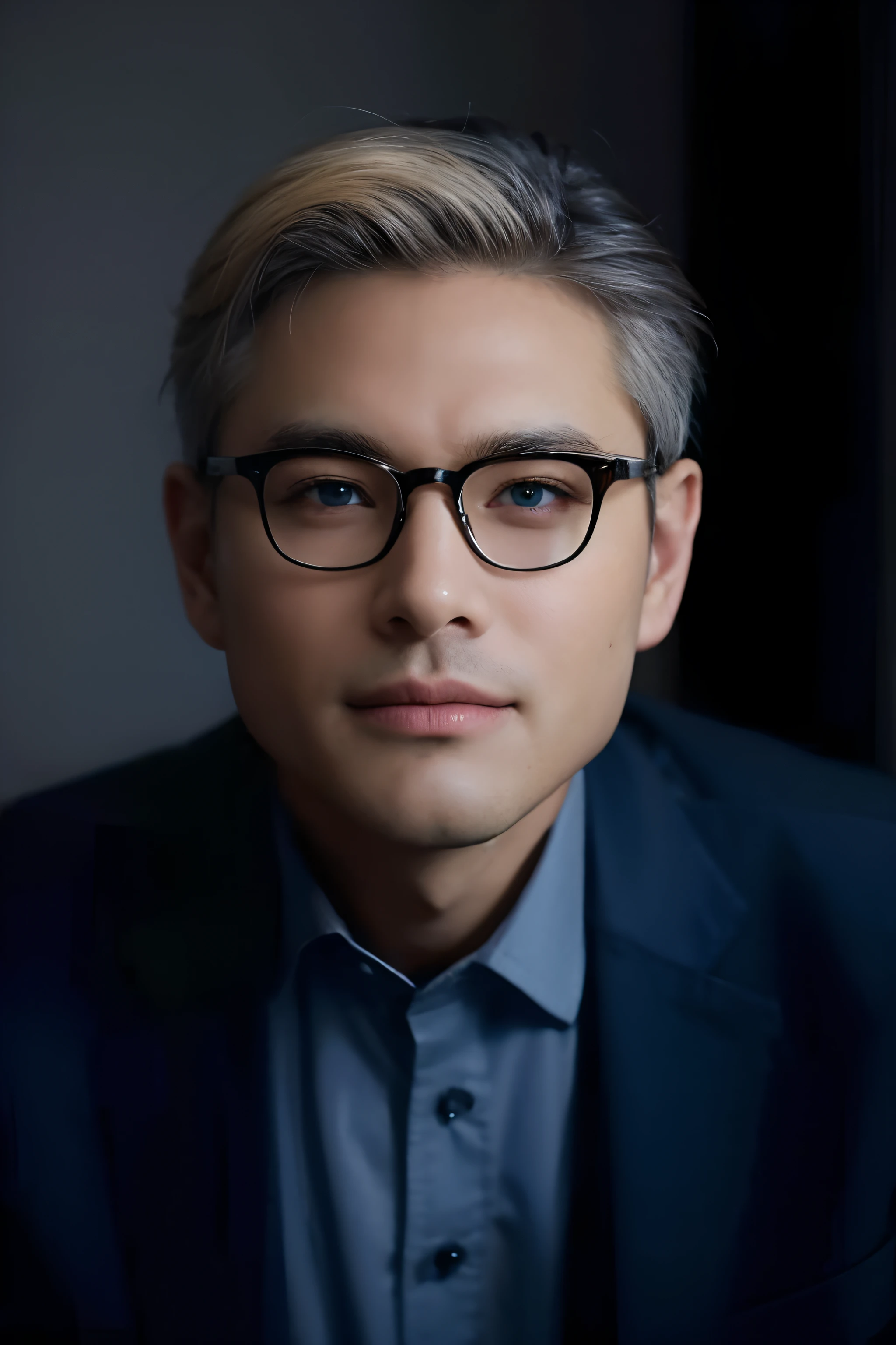 Handsome, beautiful, blonde, grey eyes