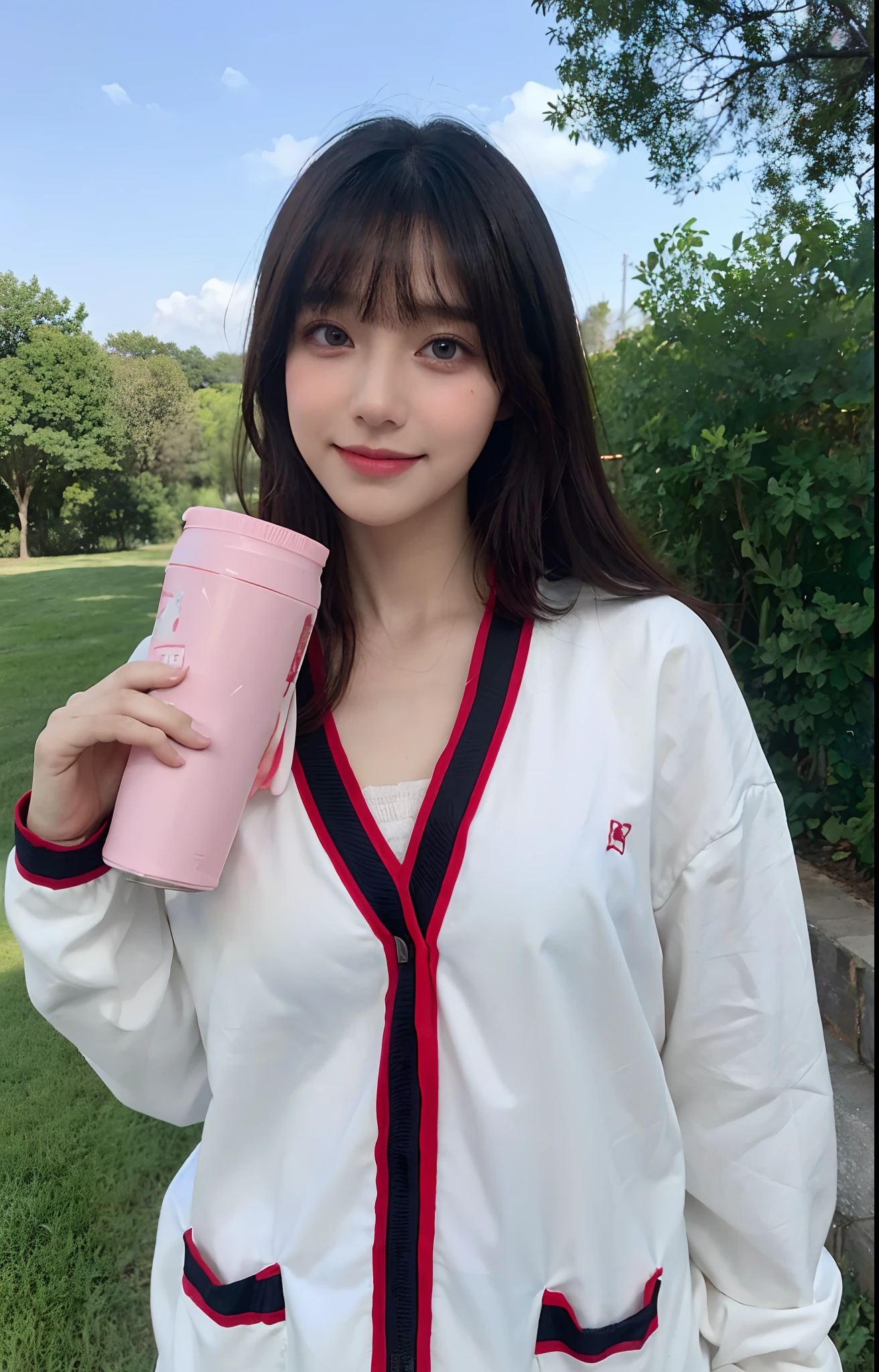 Top quality, Masterpiece, 超高分辨率, (Realistic, : 1.4), Original photo, (True skin texture: 1.3), (filmgrain: 1.3), in a panoramic view, Portrait, Very wide lens, Narrow waist, cowboy lens, (bangs, Inconspicuous, Cold light,) Night, Close-up, Tears, Short hair, neck long, ears sticking out, bangs, Big eyes, Brightly Colored Eyes, In the house, Dust, Tindall effect, (Facial expression), Sitting, (hitting a wall), Crying, Frowning, (Looking down), Nervousness, Tears, smiling happily
one girl, eyes and face with beautiful details, White jabot, pink dark V, Brown eyes,