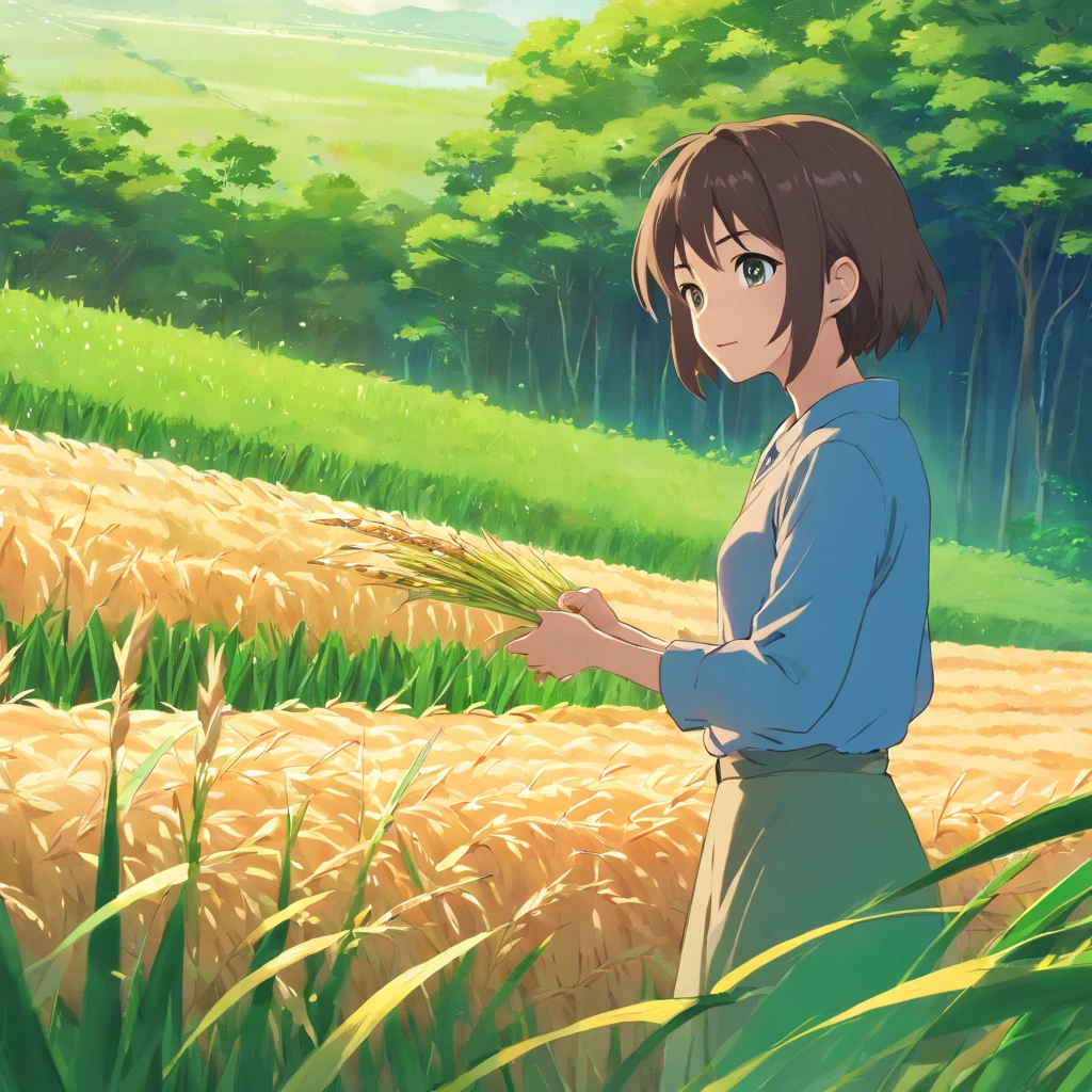rice reaping